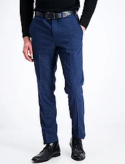 Lindbergh - Checked suit - blazer + pants - kahe rinnatisega ülikonnad - blue check - 6