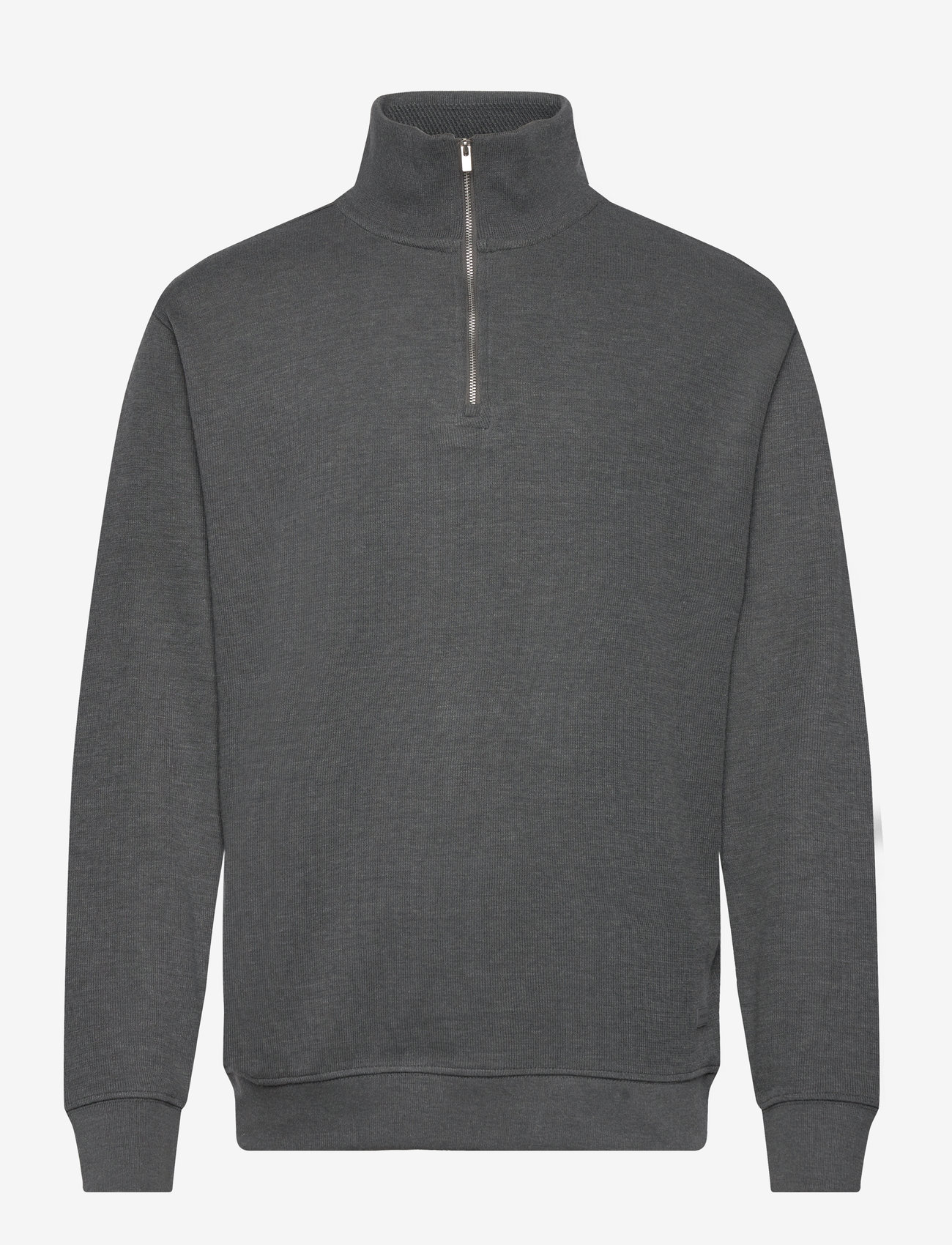 Lindbergh - Half zip sweat - julegaver under 500kr - dk grey mel - 0