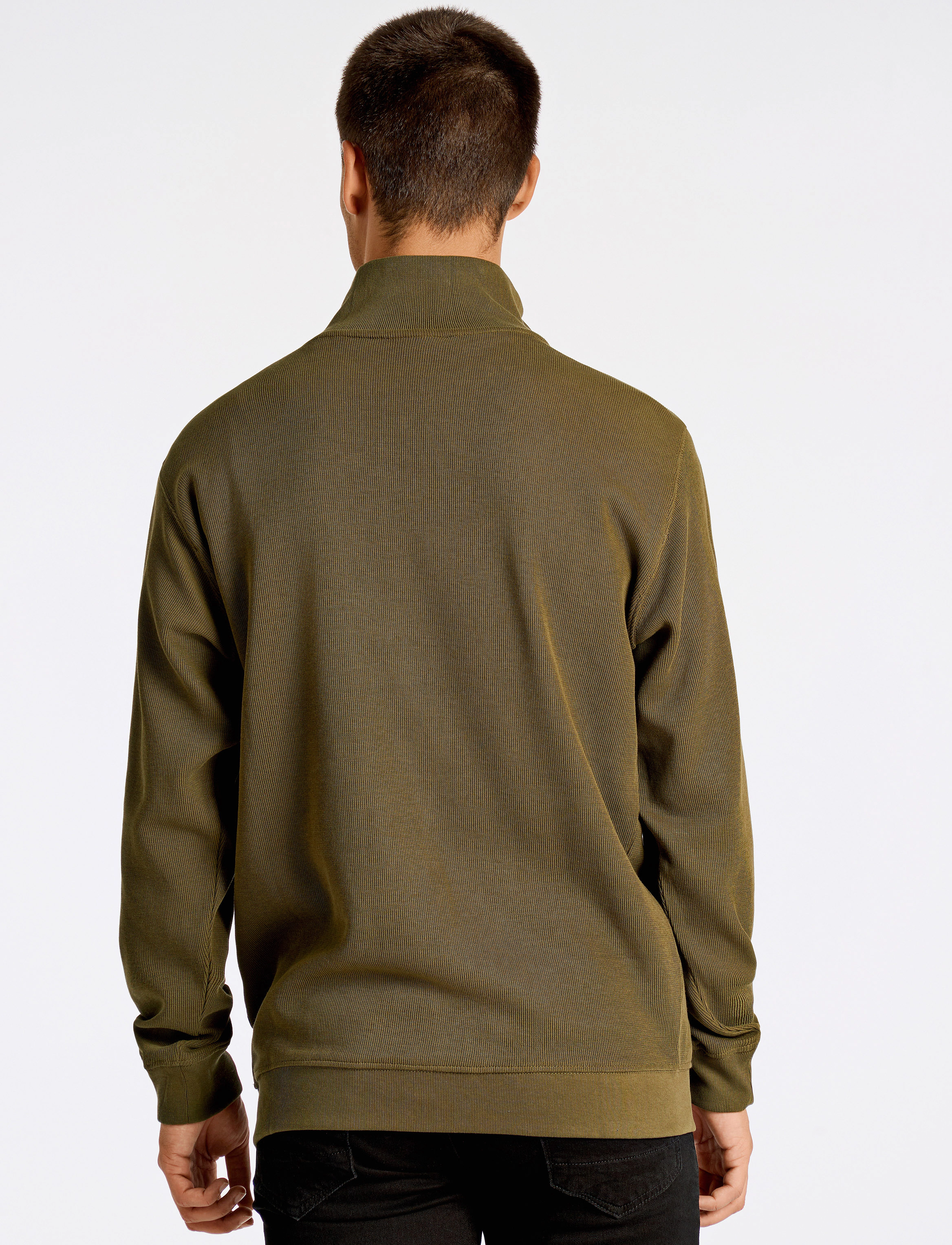 Lindbergh - Half zip sweat - sweatshirts - olive - 5