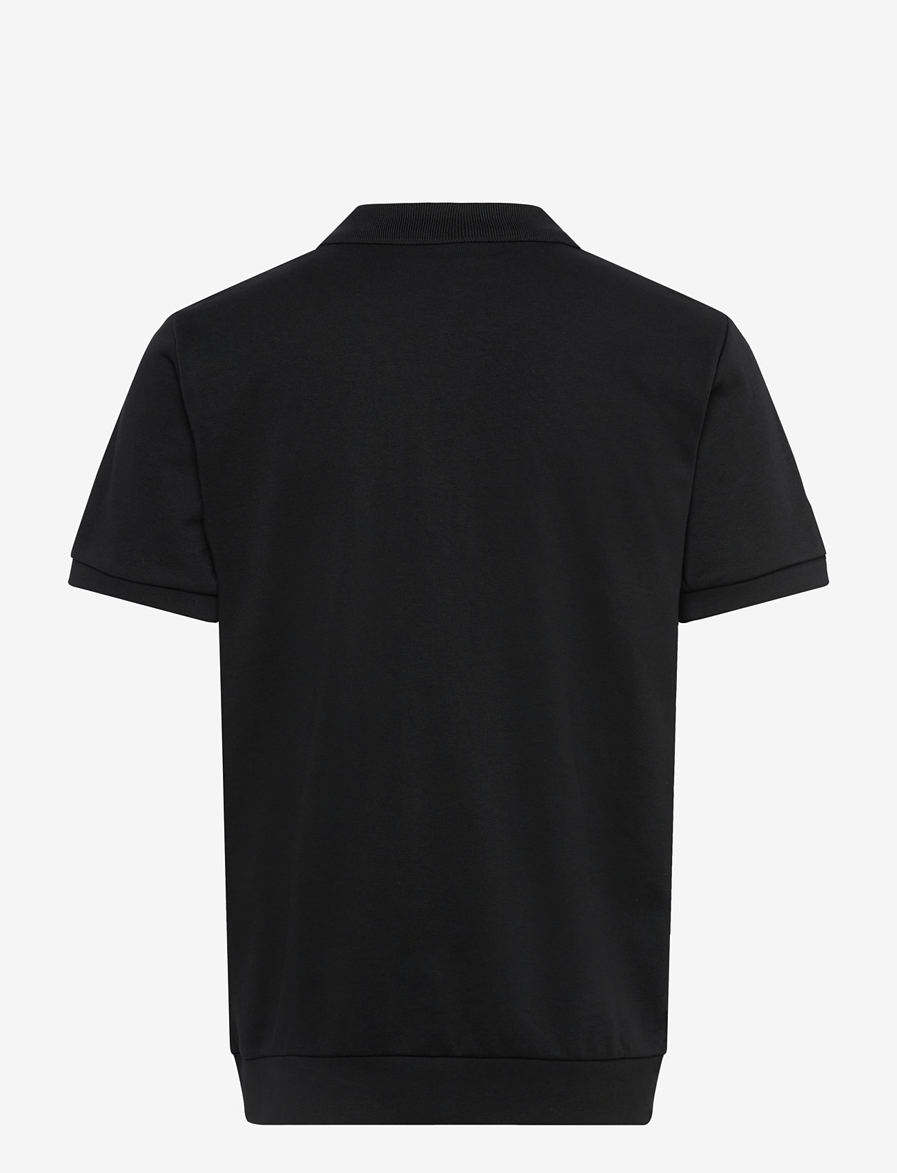 Lindbergh - Jersey pique with. zip S/S - kortärmade pikéer - black - 2