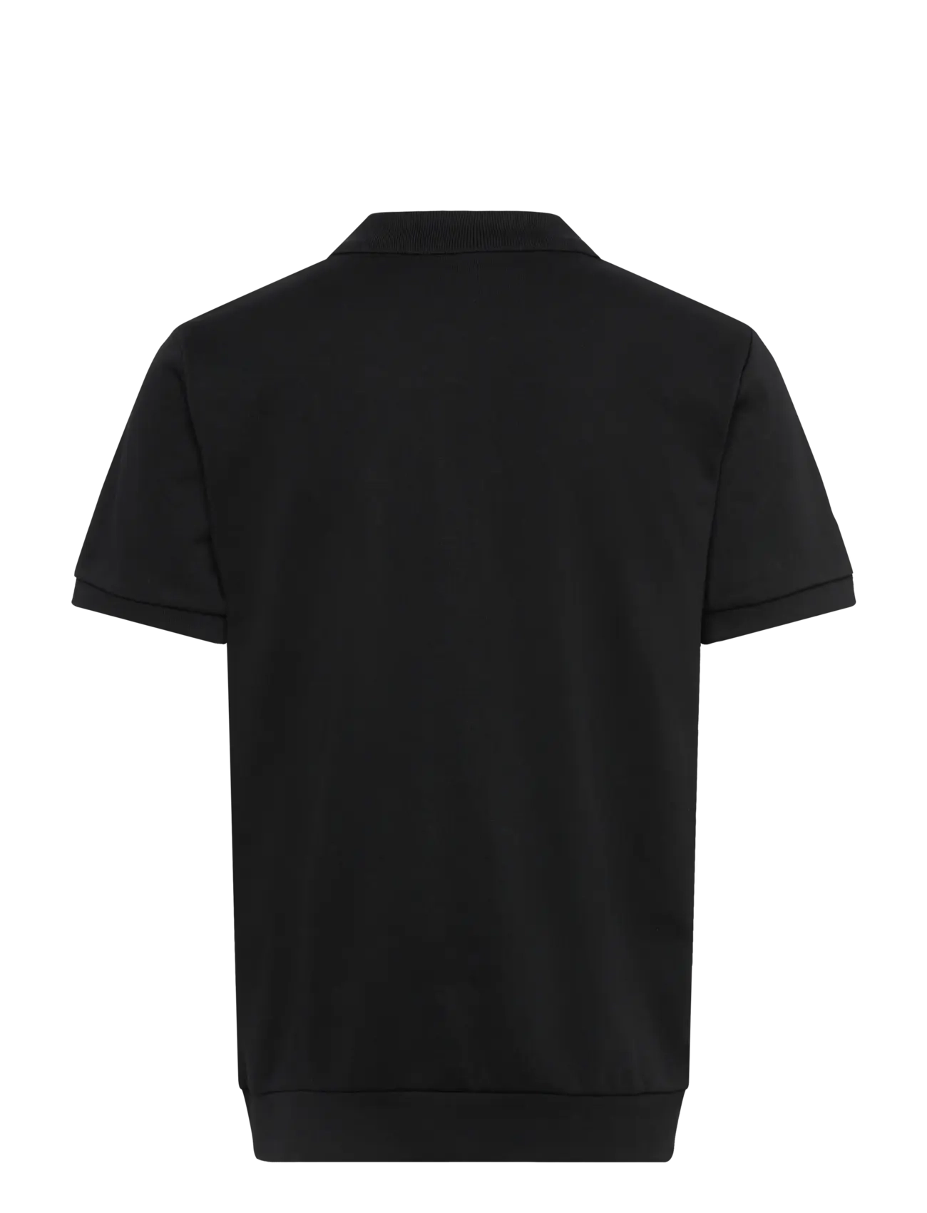 Lindbergh - Jersey pique with. zip S/S - short-sleeved polos - black - 2