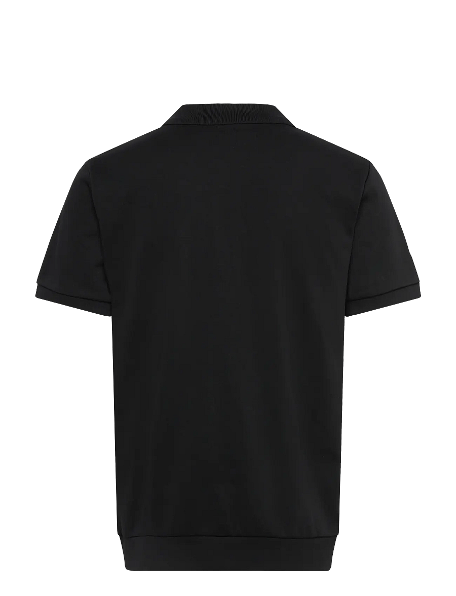 Lindbergh - Jersey pique with. zip S/S - korte mouwen - black - 2