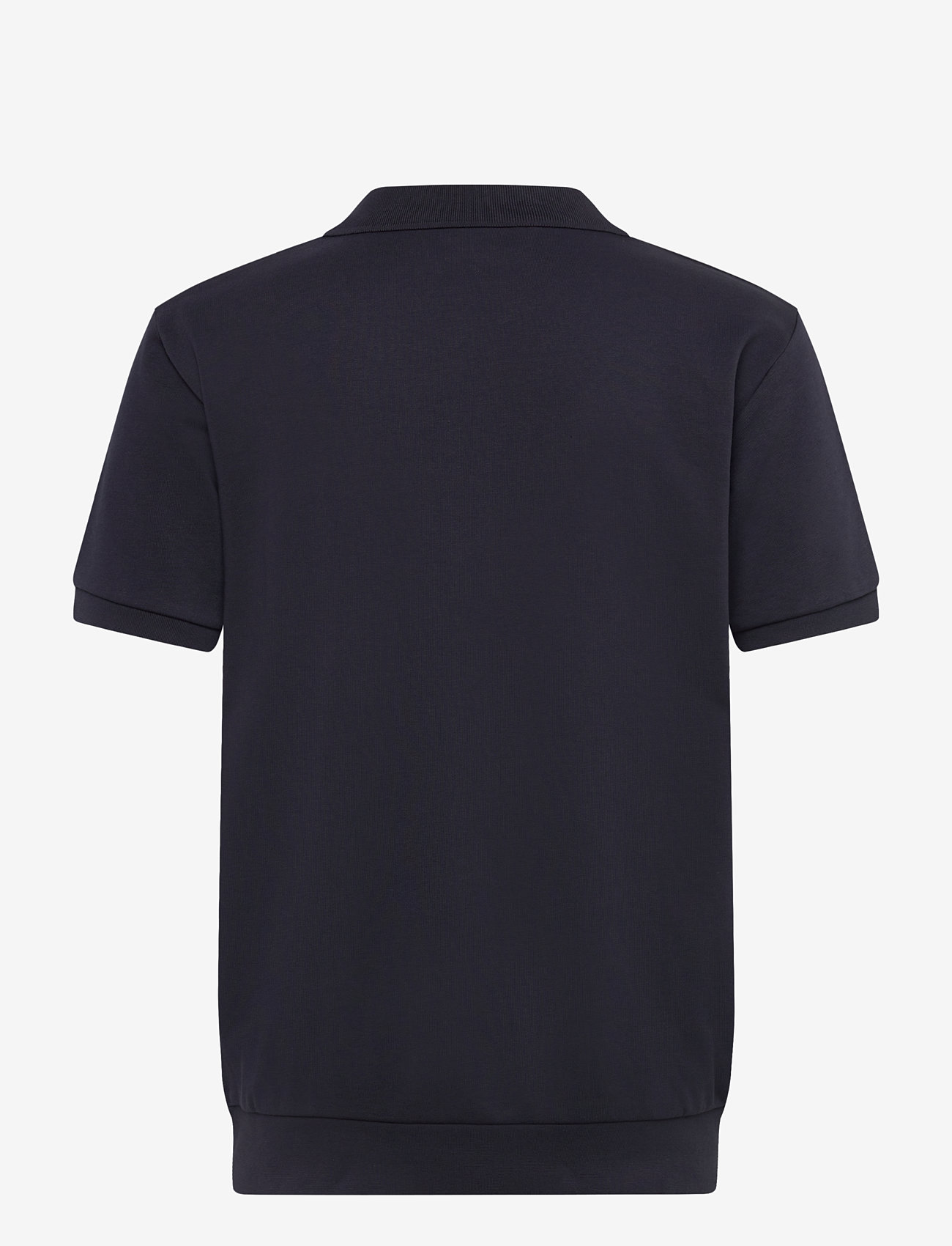 Lindbergh - Jersey pique with. zip S/S - kortærmede poloer - navy - 2