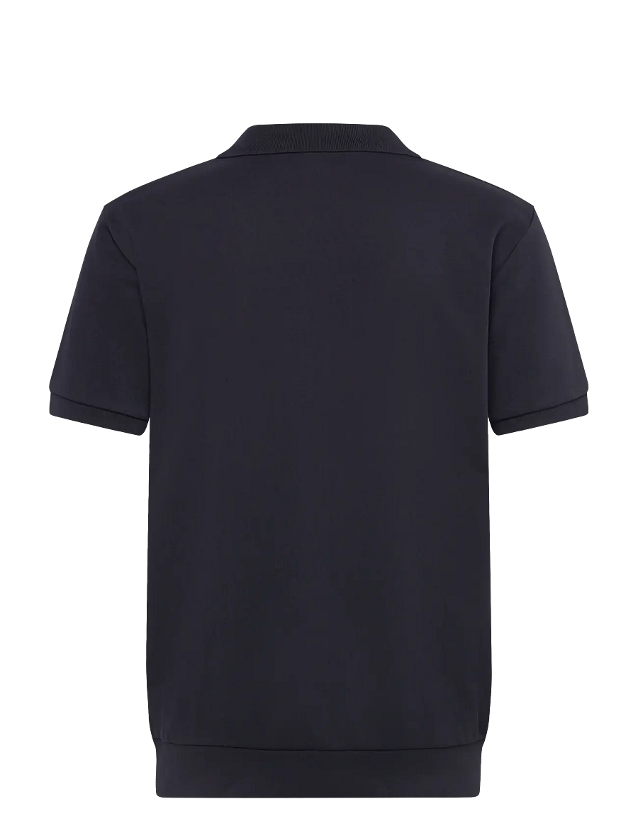 Lindbergh - Jersey pique with. zip S/S - kurzärmelig - navy - 2