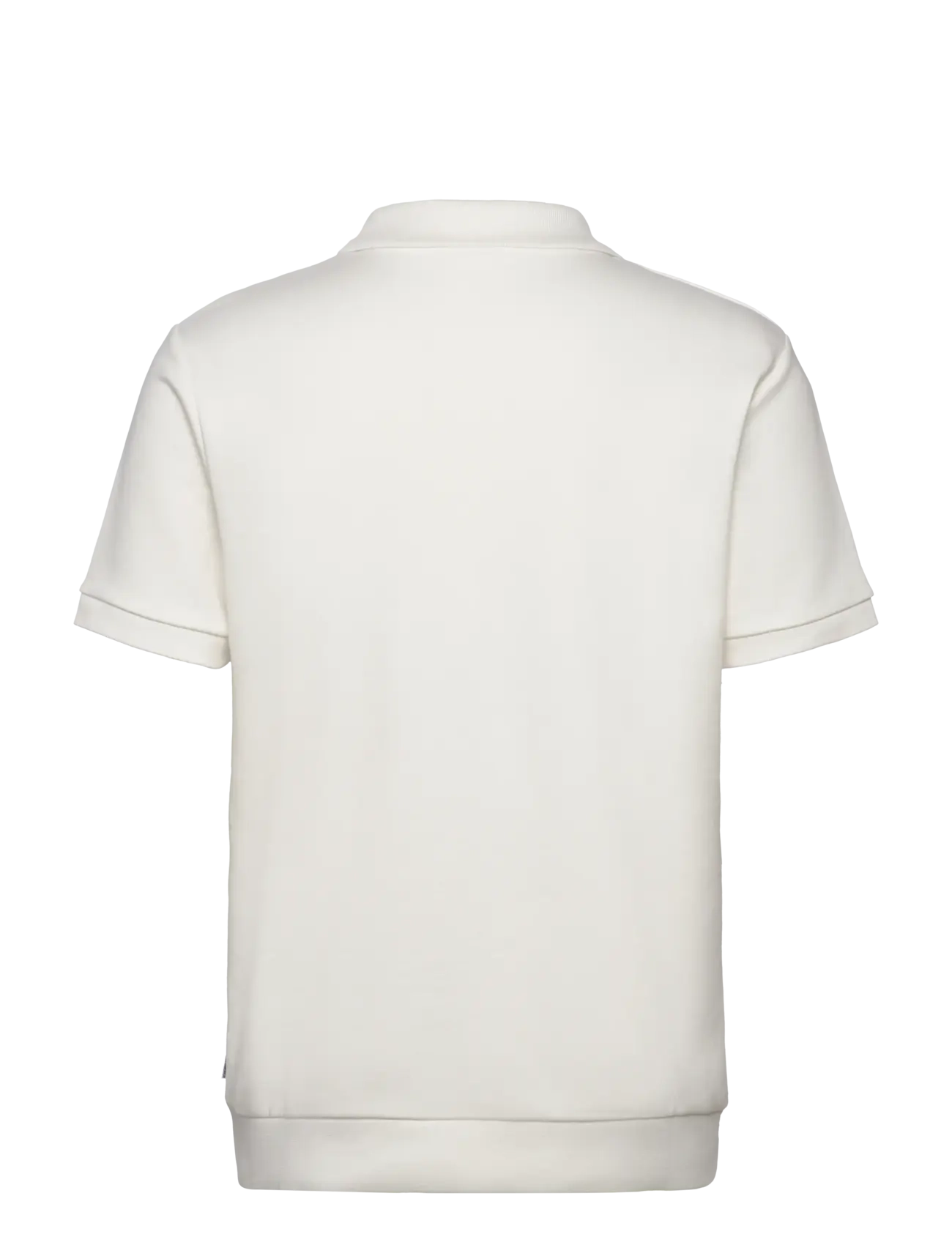 Lindbergh - Jersey pique with. zip S/S - korte mouwen - off white - 2