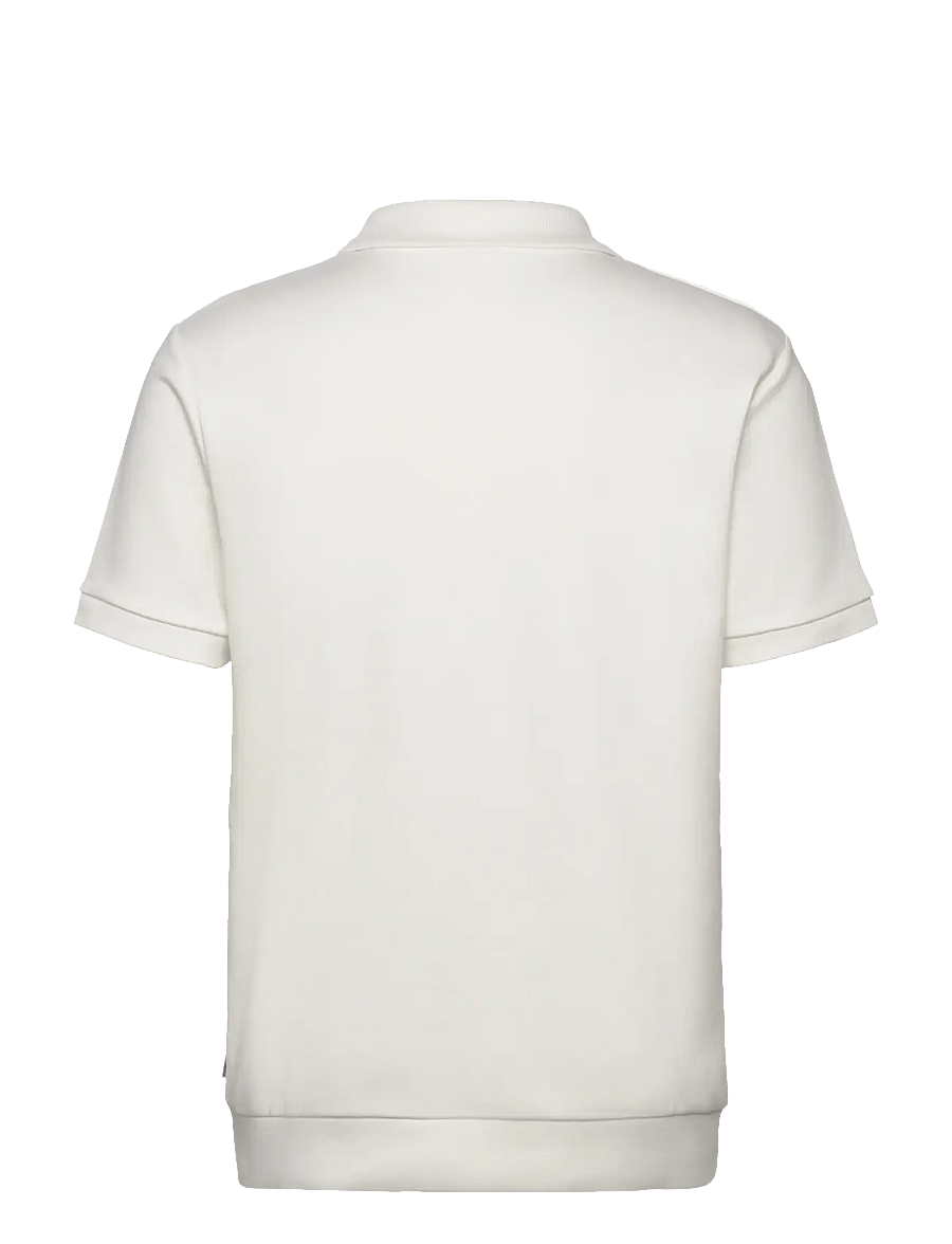 Lindbergh - Jersey pique with. zip S/S - korte mouwen - off white - 2