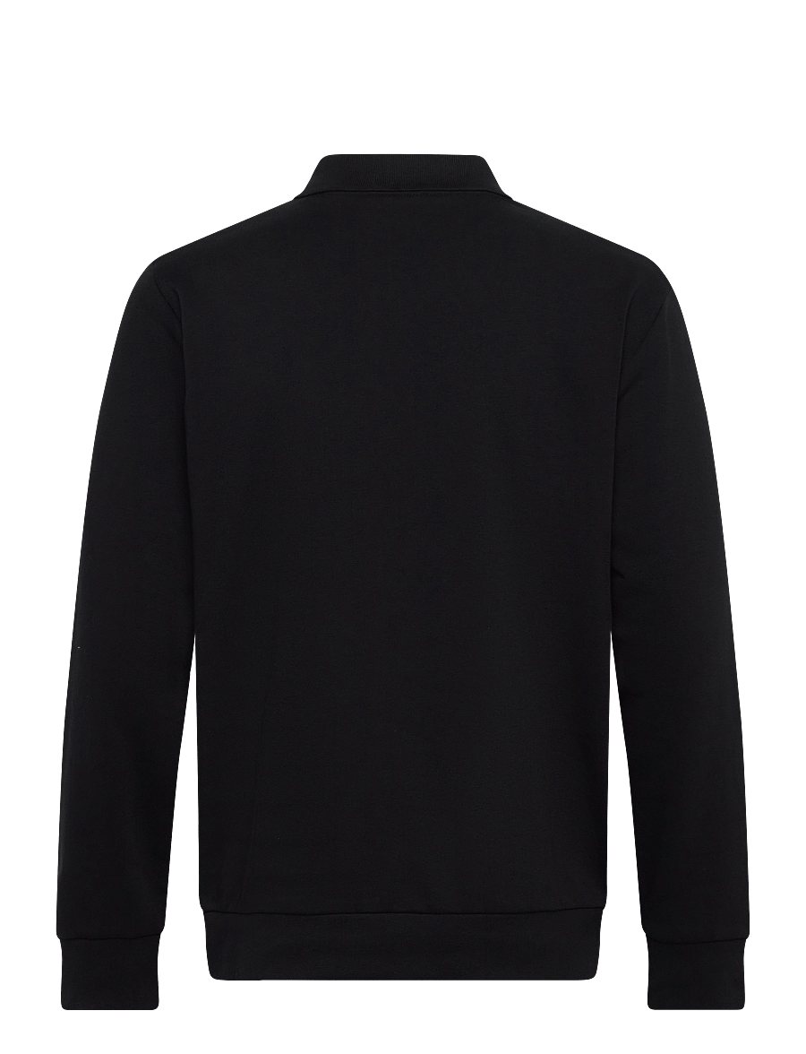 Lindbergh - Jersey pique w zip L/S - urlaubsfavoriten - black - 2