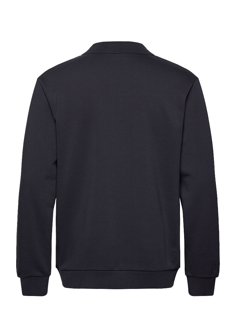 Lindbergh - Jersey pique w zip L/S - kollektioner - navy - 2