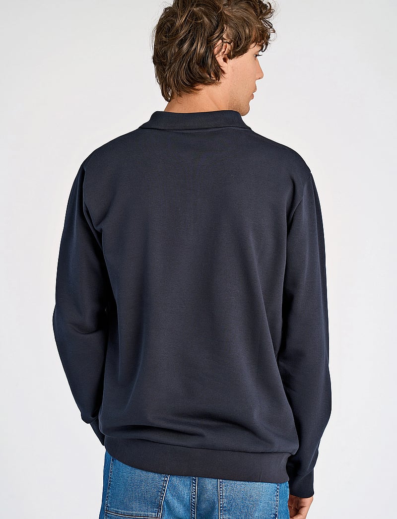 Lindbergh - Jersey pique w zip L/S - kollektioner - navy - 3