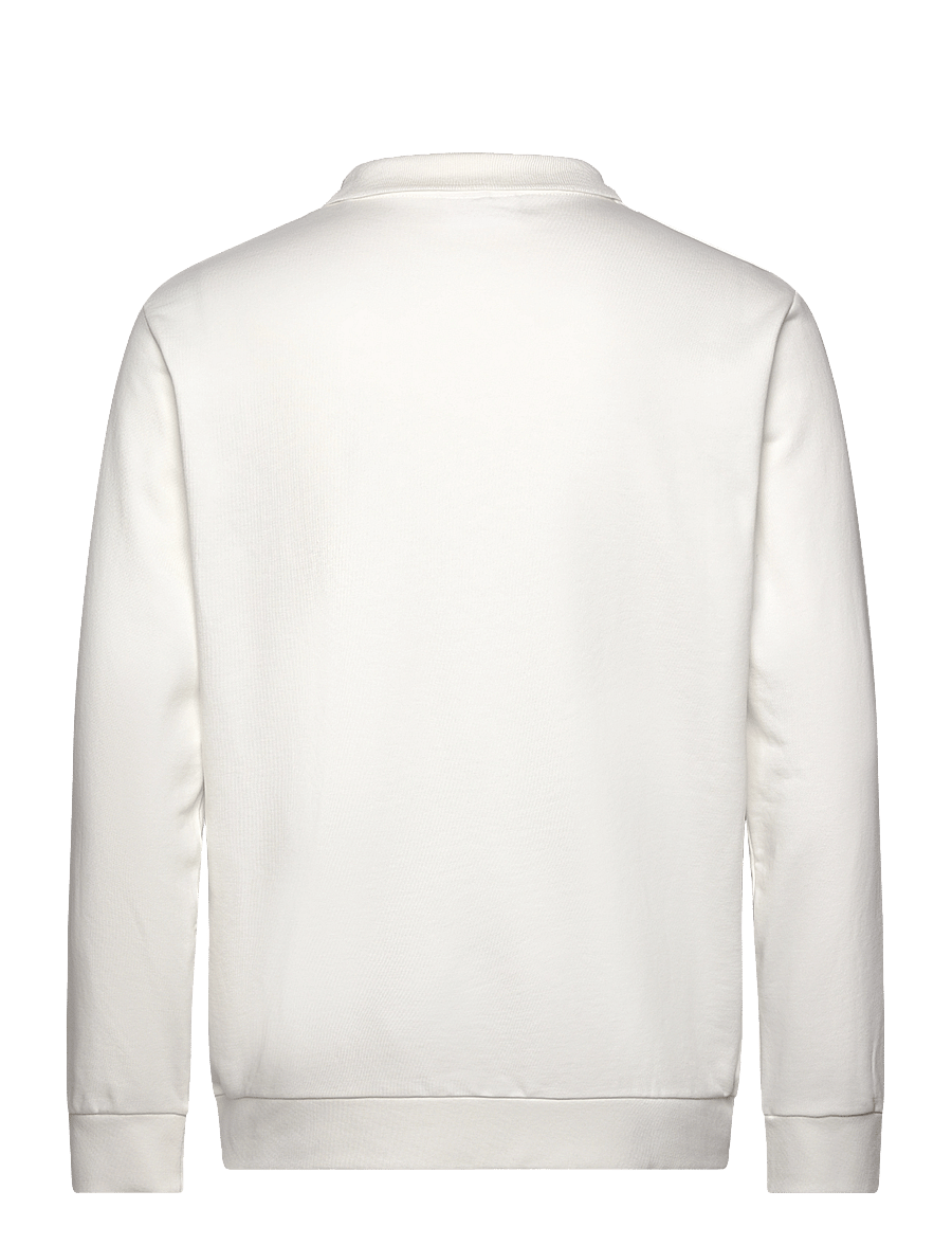 Lindbergh - Jersey pique w zip L/S - swetry - off white - 2