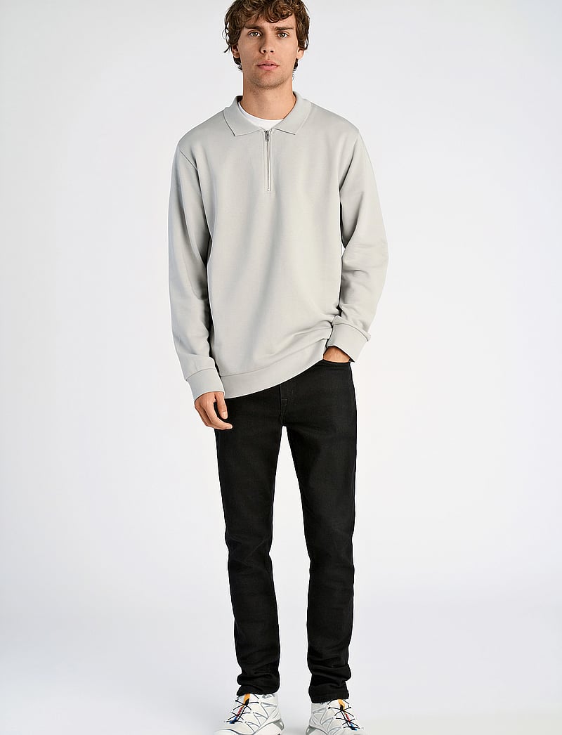 Lindbergh - Jersey pique w zip L/S - urlaubsfavoriten - soft grey - 4