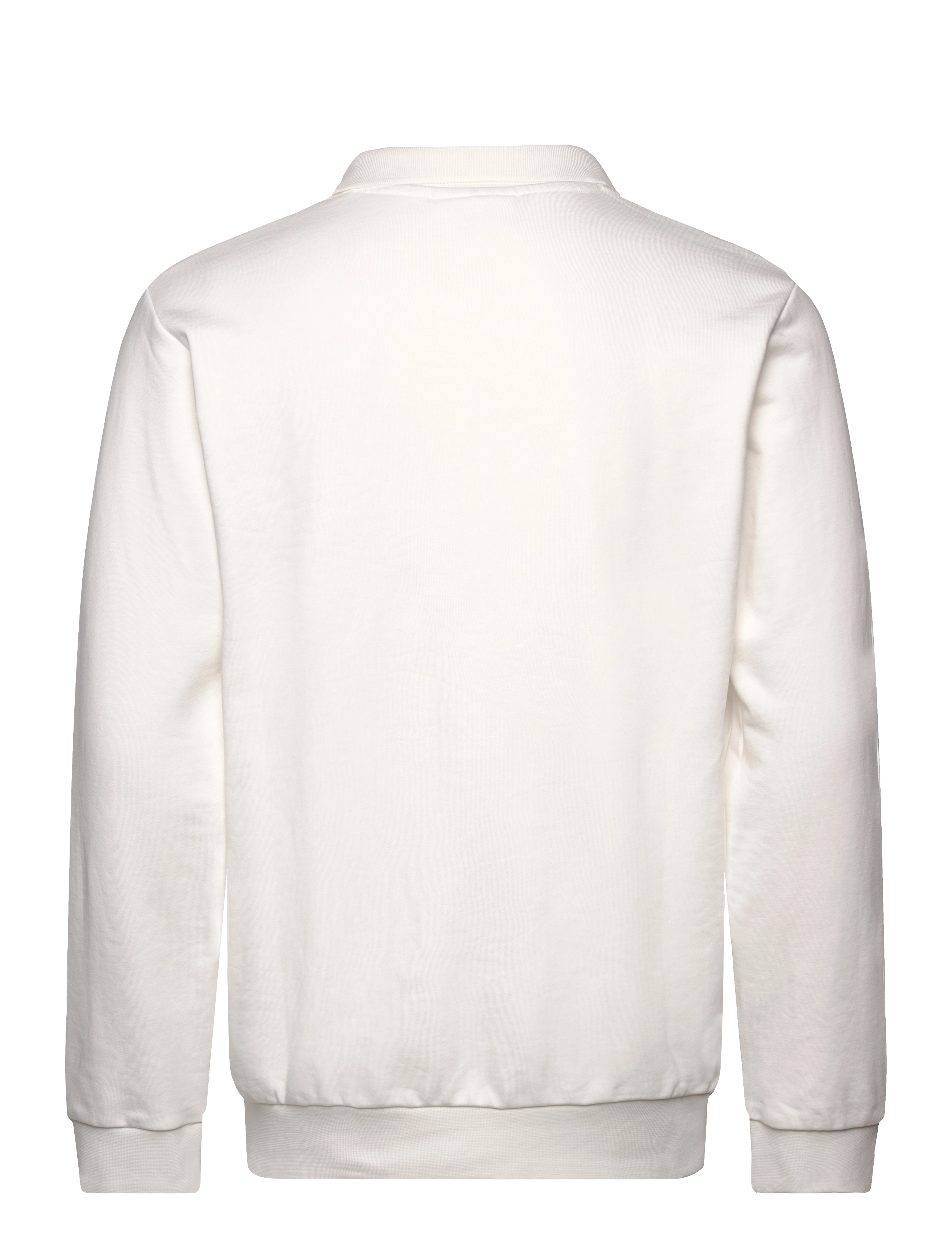 Lindbergh - Jersey split neck w. collar L/ - long-sleeved polos - off white - 2