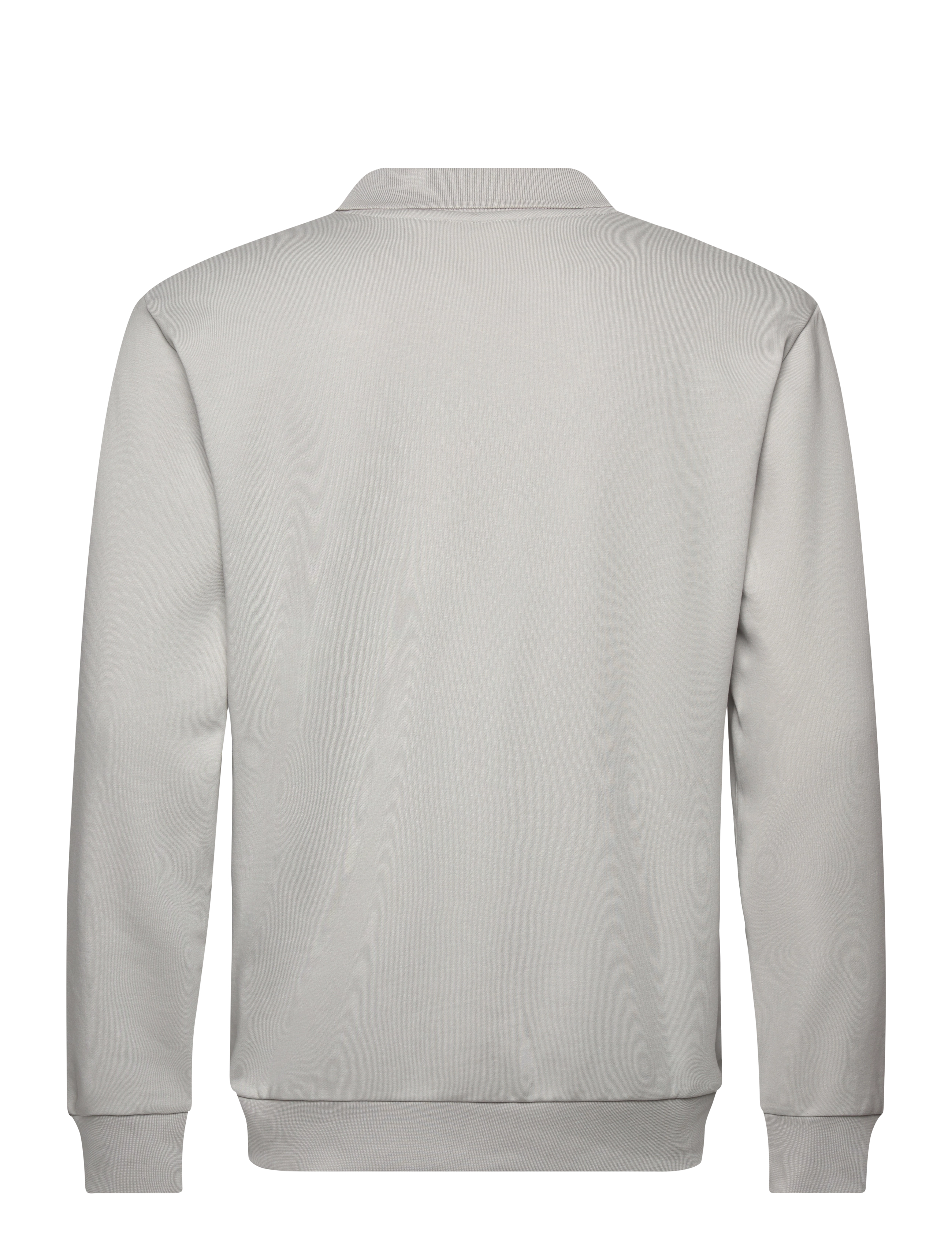 Lindbergh - Jersey split neck w. collar L/ - langärmelig - soft grey - 2