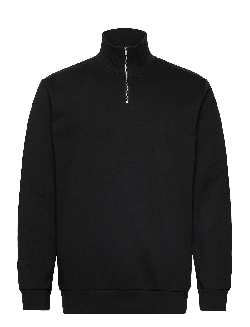 Lindbergh - Jersey half zip sweat - urlaubsfavoriten - black - 1