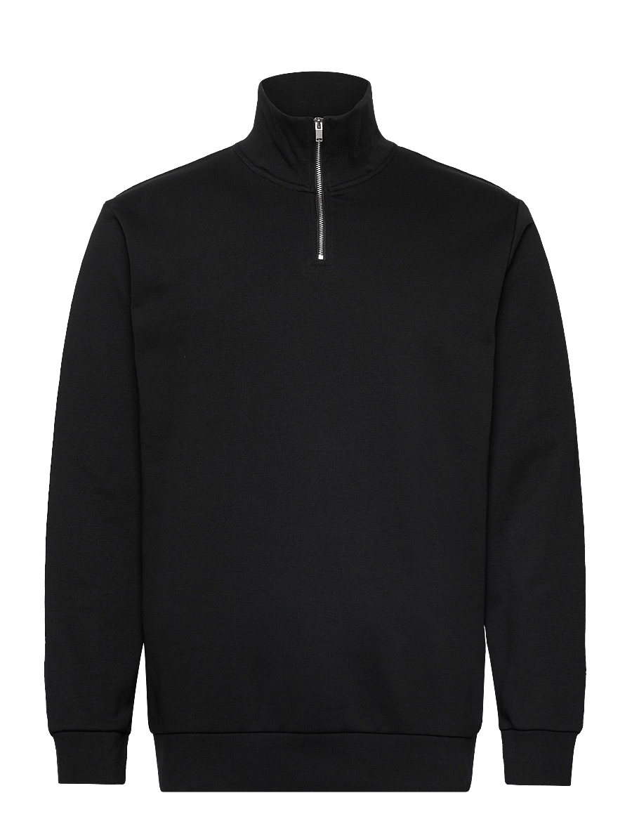 Lindbergh - Jersey half zip sweat - urlaubsfavoriten - black - 1