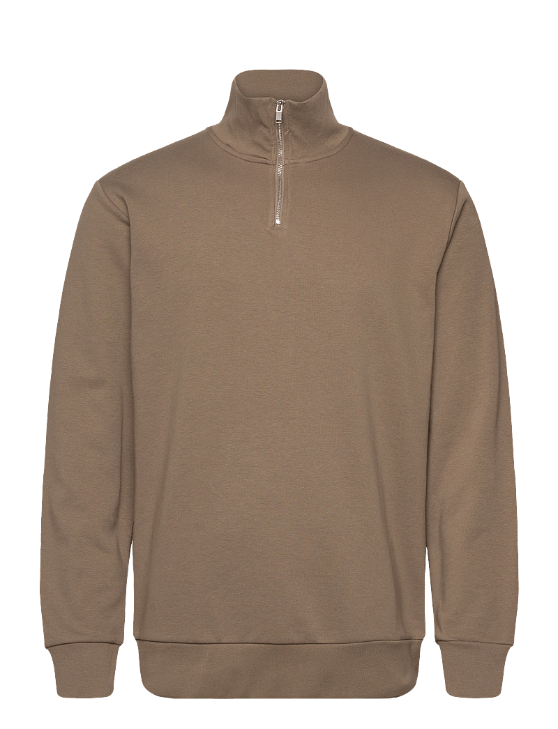 Lindbergh - Jersey half zip sweat - urlaubsfavoriten - dk stone - 1