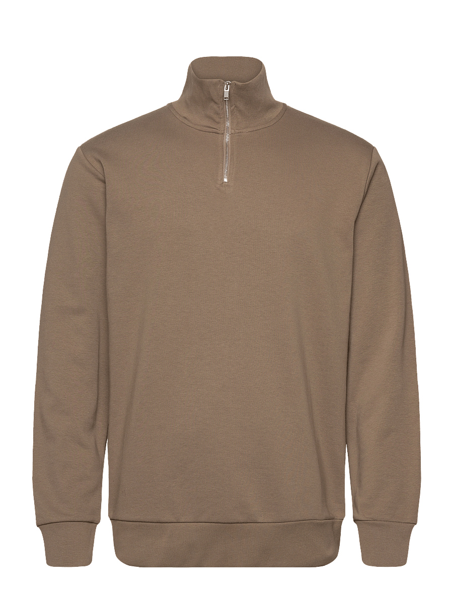 Lindbergh - Jersey half zip sweat - urlaubsfavoriten - dk stone - 1