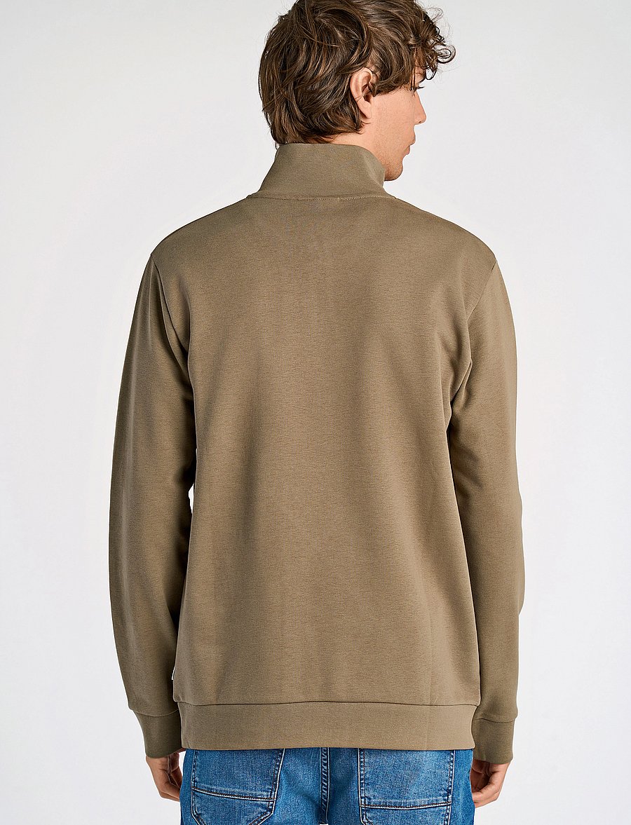 Lindbergh - Jersey half zip sweat - urlaubsfavoriten - dk stone - 3