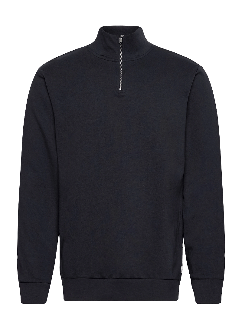 Lindbergh - Jersey half zip sweat - collections - navy - 1
