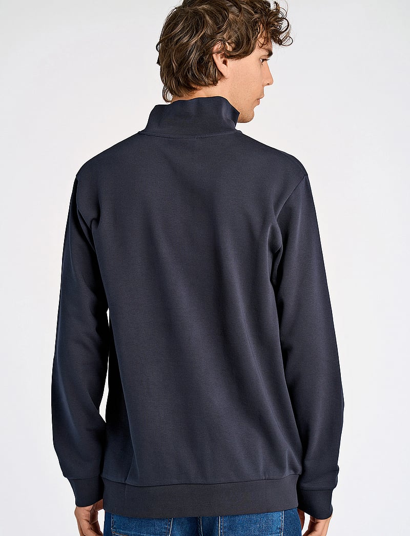 Lindbergh - Jersey half zip sweat - collections - navy - 3