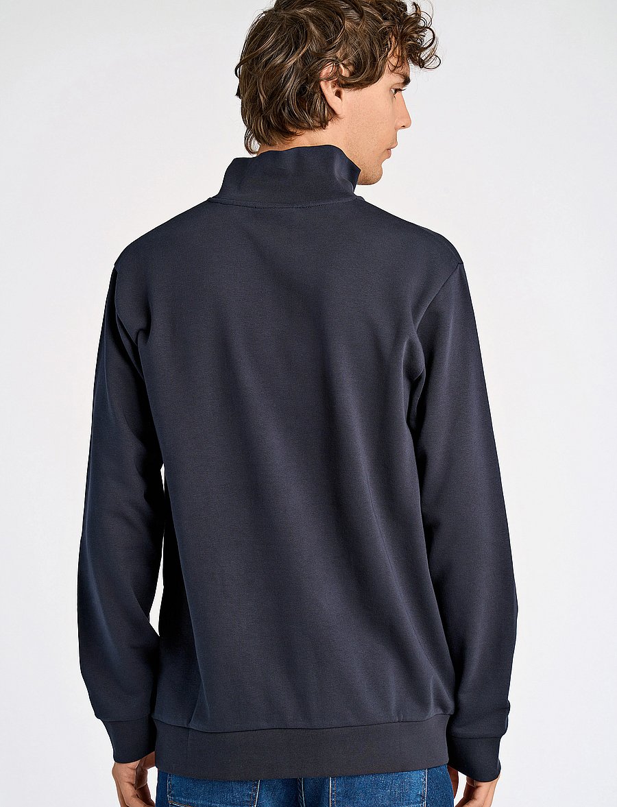 Lindbergh - Jersey half zip sweat - urlaubsfavoriten - navy - 3