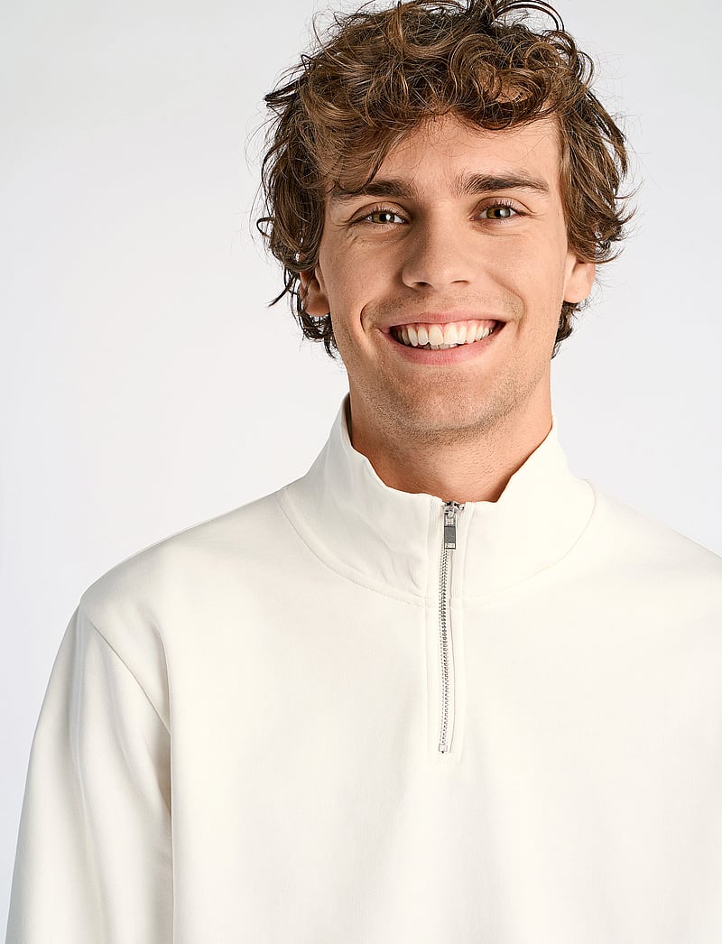 Lindbergh - Jersey half zip sweat - urlaubsfavoriten - off white - 5