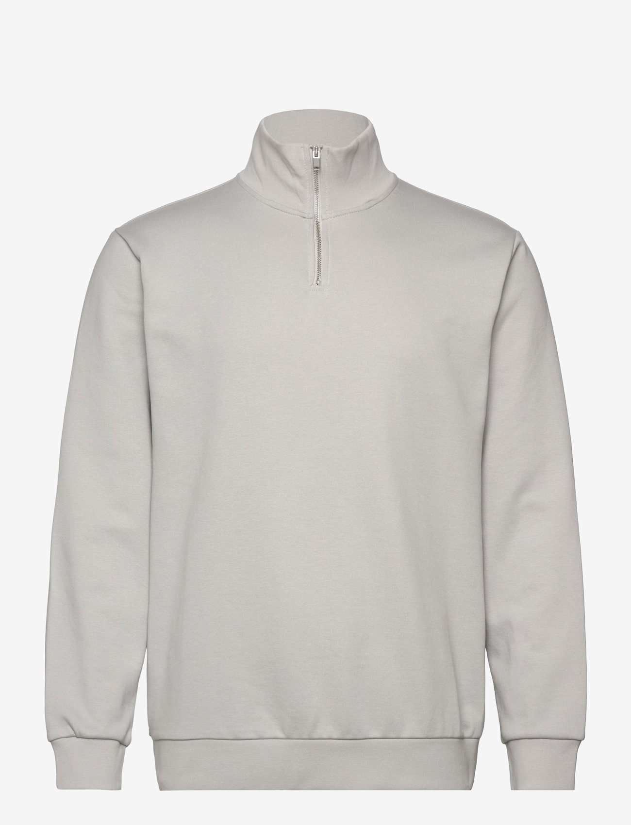 Lindbergh - Jersey half zip sweat - kollektioner - soft grey - 1