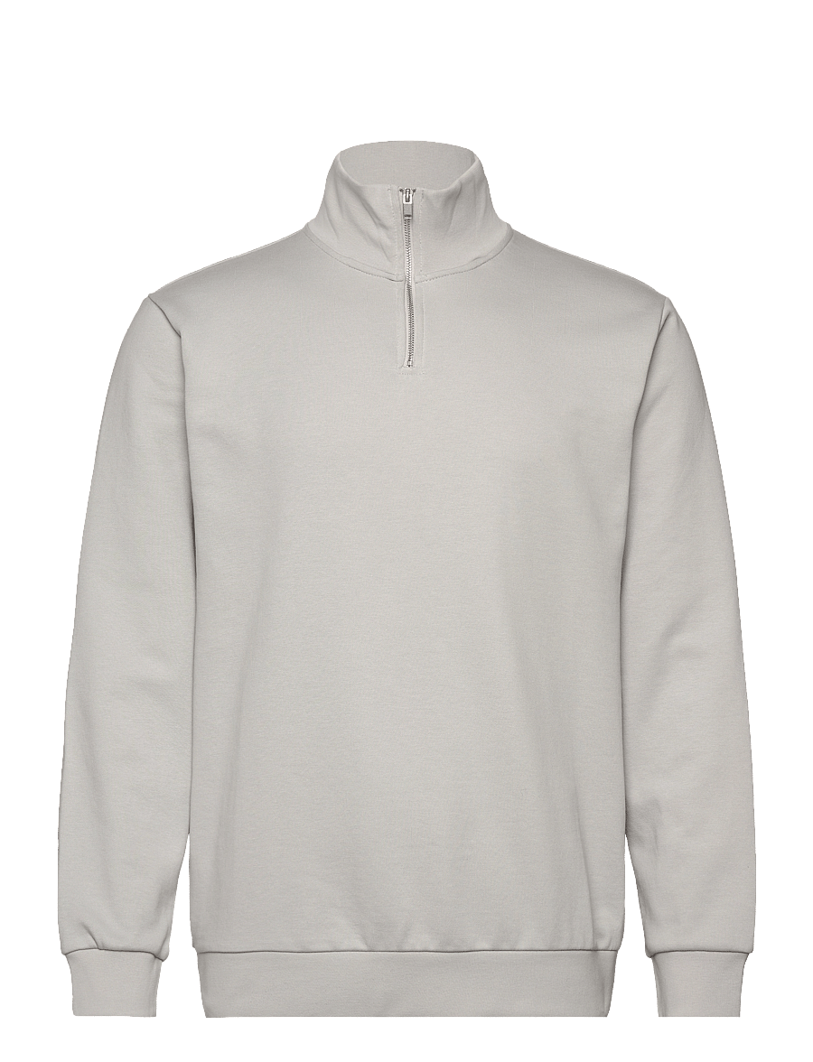 Lindbergh - Jersey half zip sweat - urlaubsfavoriten - soft grey - 1