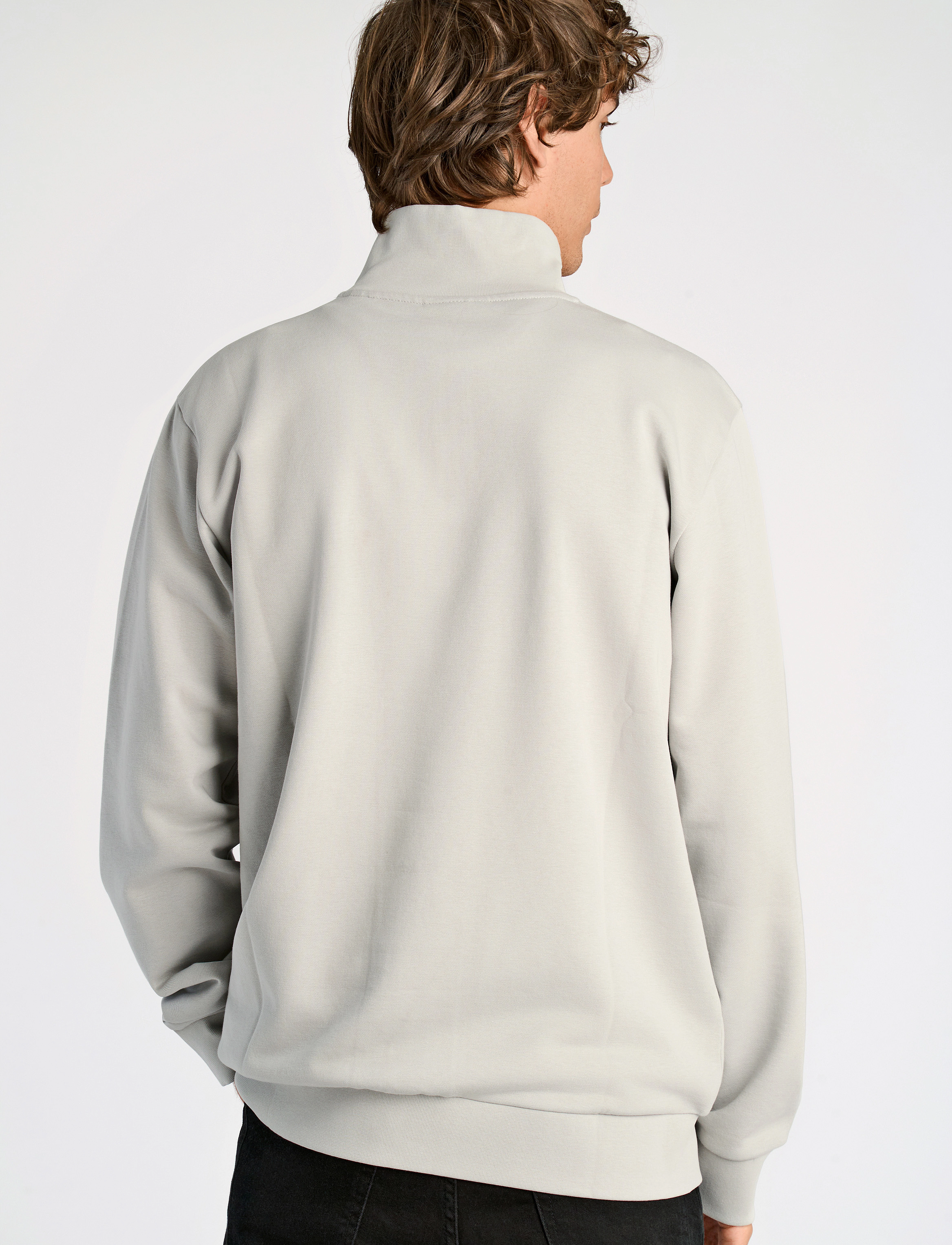 Lindbergh - Jersey half zip sweat - sweatshirts - soft grey - 3