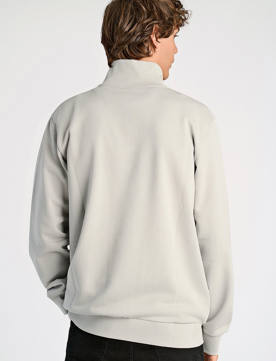 Lindbergh - Jersey half zip sweat - urlaubsfavoriten - soft grey - 3