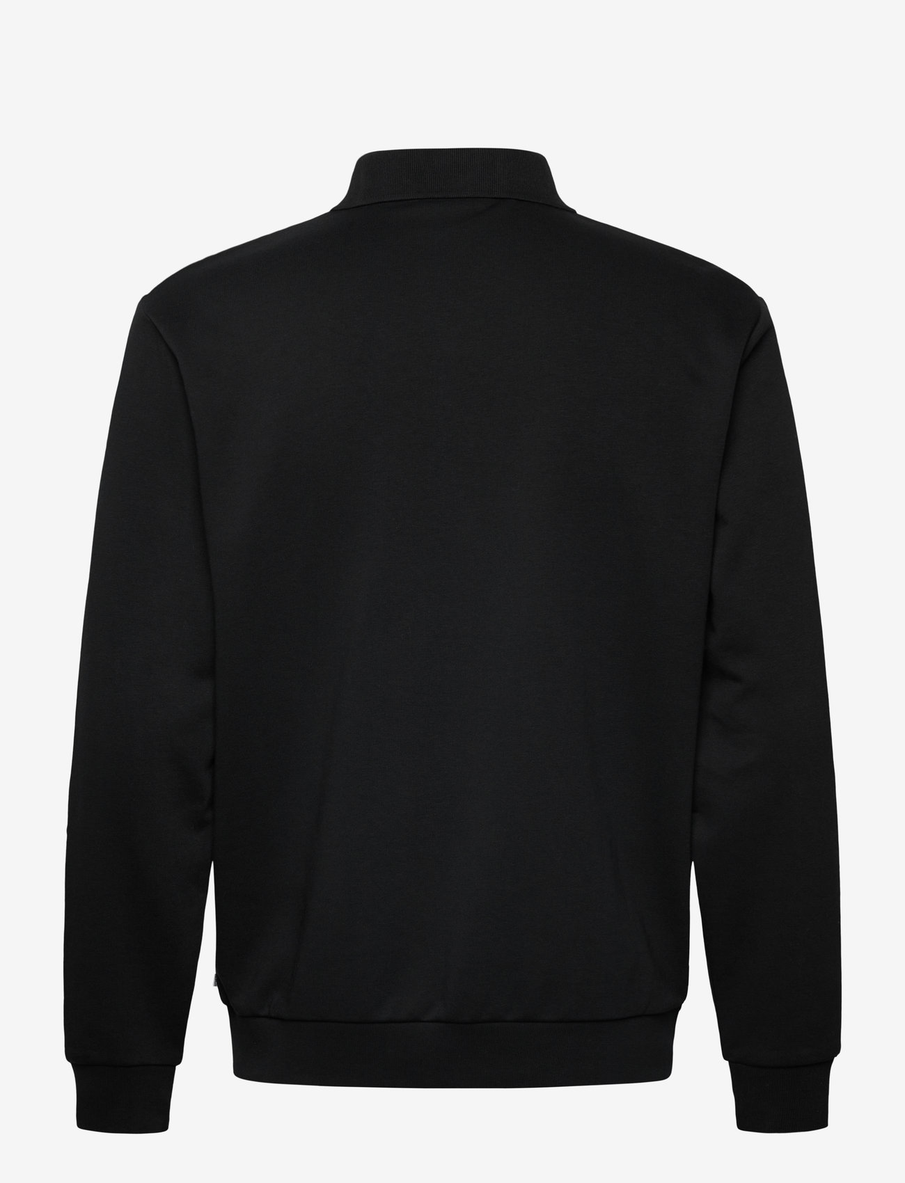 Lindbergh - Jersey button through pique L/S - avslappede skjorter - black - 2