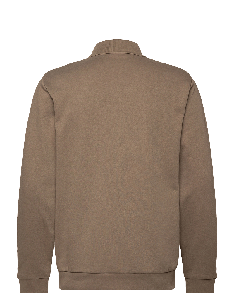 Lindbergh - Jersey button through pique L/S - casual hemden - dk stone - 2