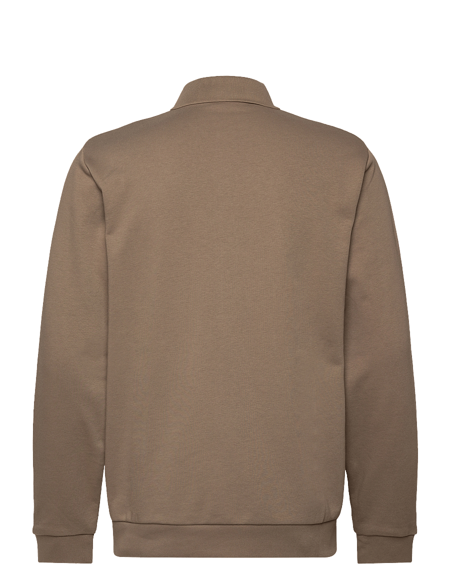 Lindbergh - Jersey button through pique L/S - casual hemden - dk stone - 2