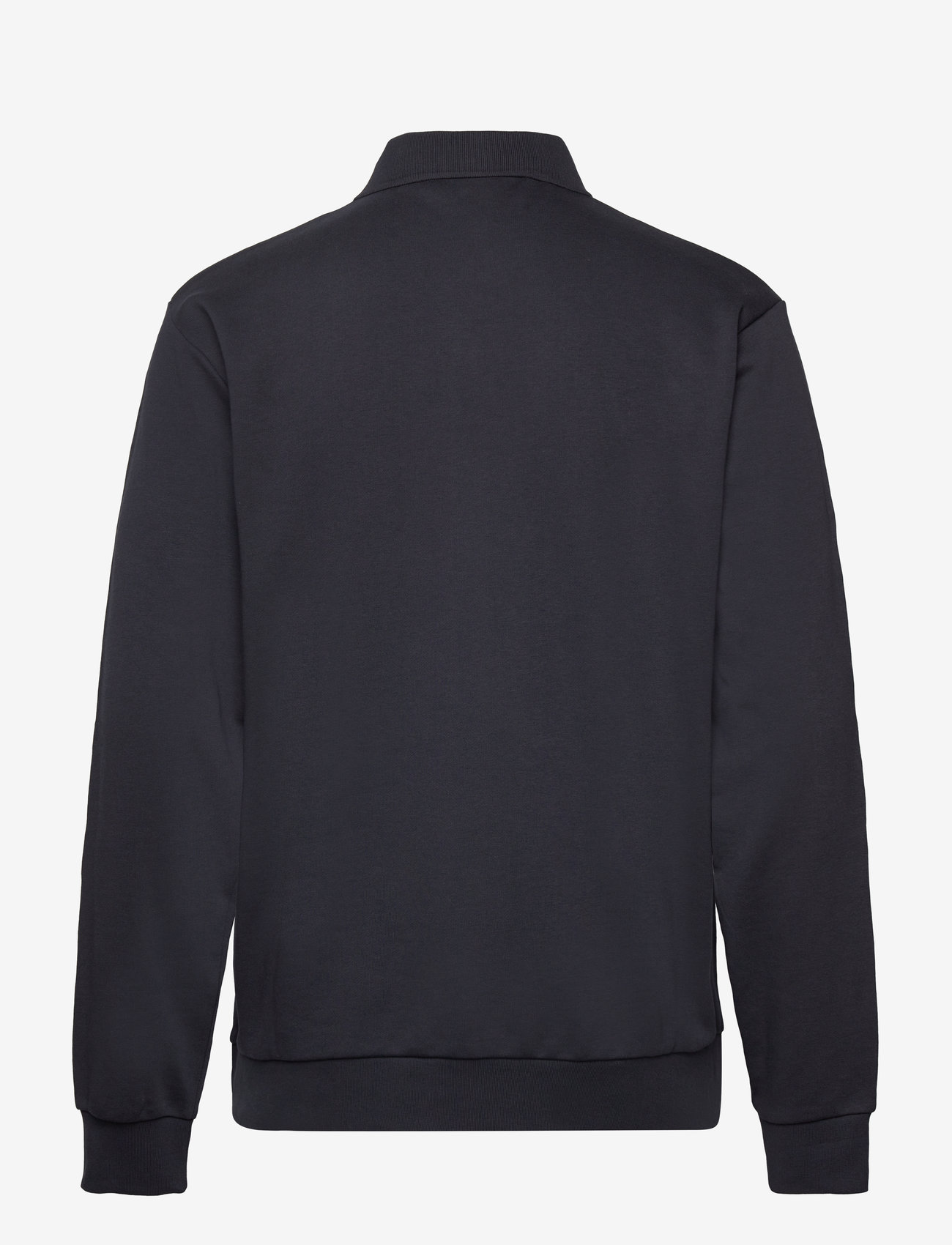 Lindbergh - Jersey button through pique L/S - casual shirts - navy - 2