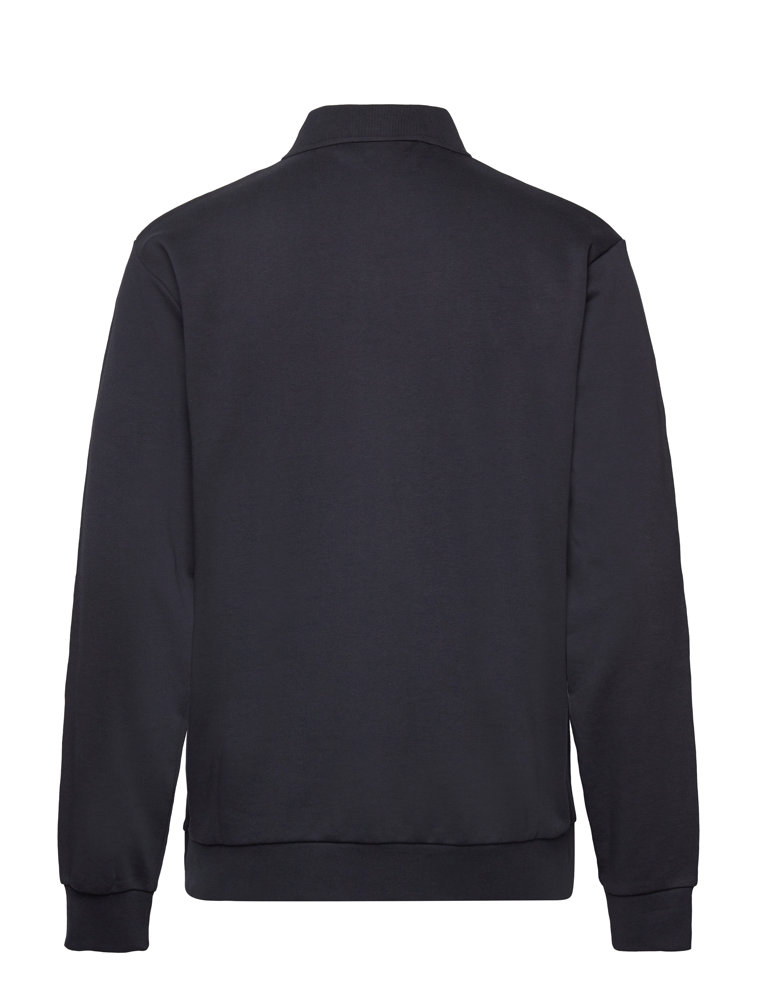 Lindbergh - Jersey button through pique L/S - vabaajasärgid - navy - 2