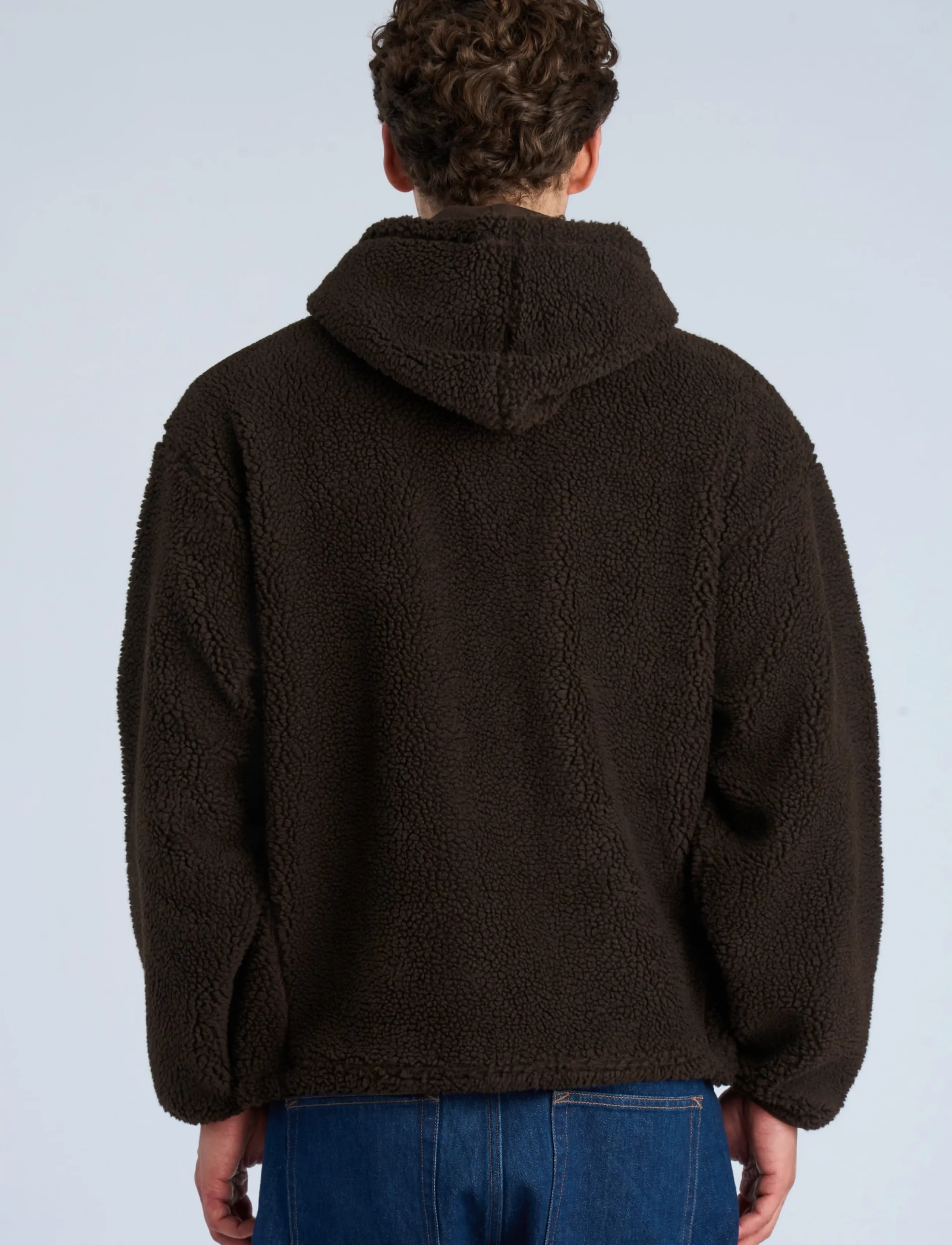 Lindbergh Half Zip Pile Hoodie herr – bild 4