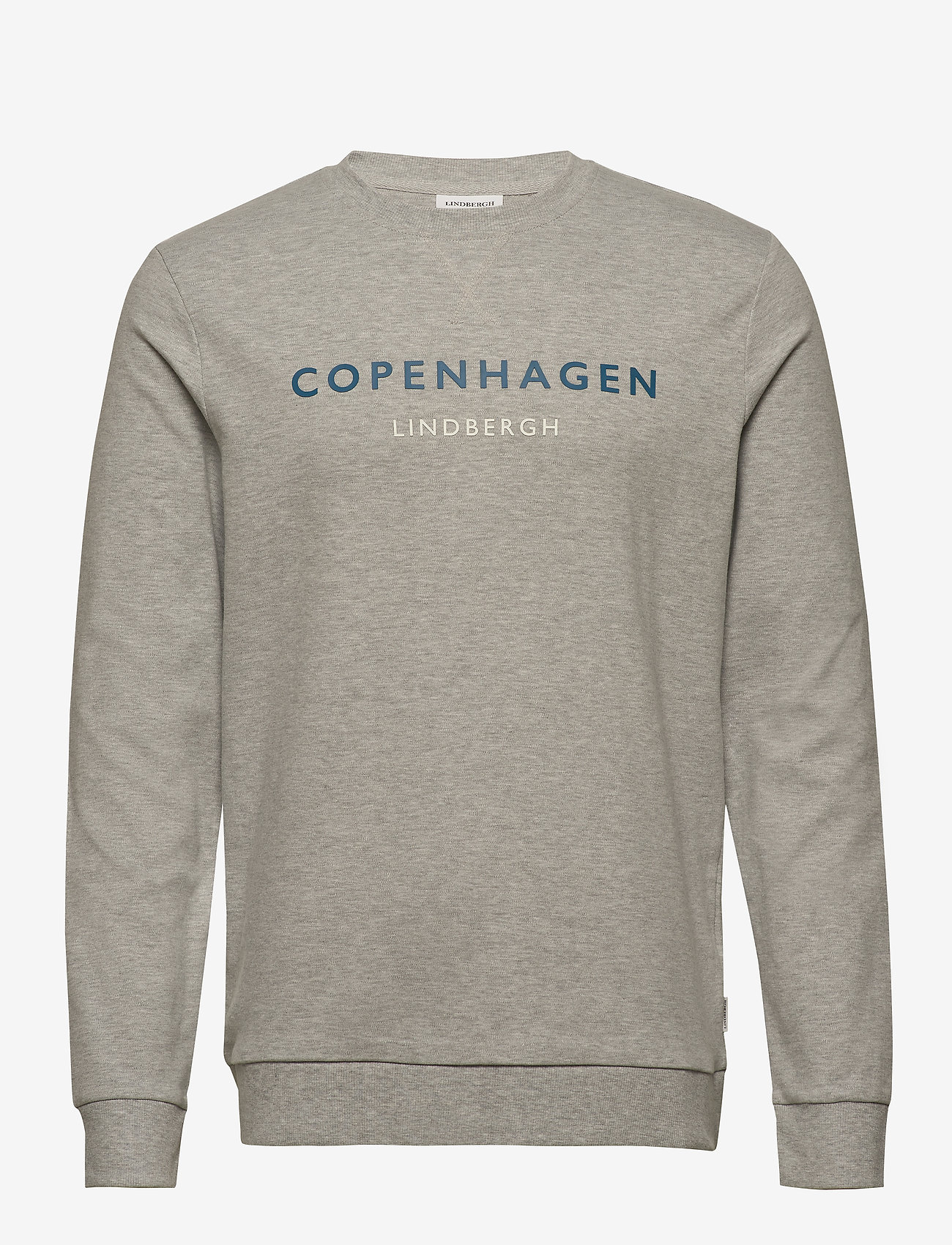 Lindbergh - Logo print sweatshirt - grey mel - 0
