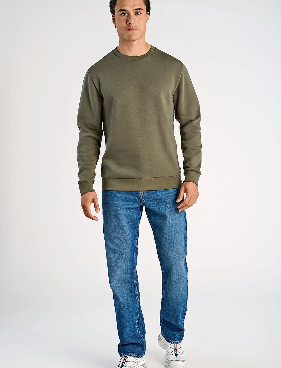Lindbergh - O-neck sweatshirt - sweatshirts - army - 0