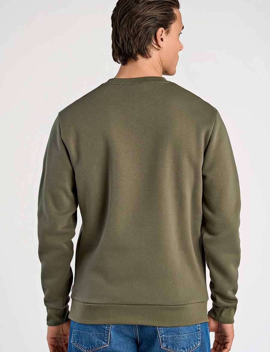 Lindbergh - O-neck sweatshirt - sweatshirts - army - 4