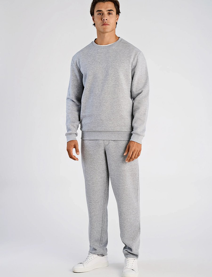 Lindbergh - O-neck sweatshirt - sweatshirts - grey mel - 0