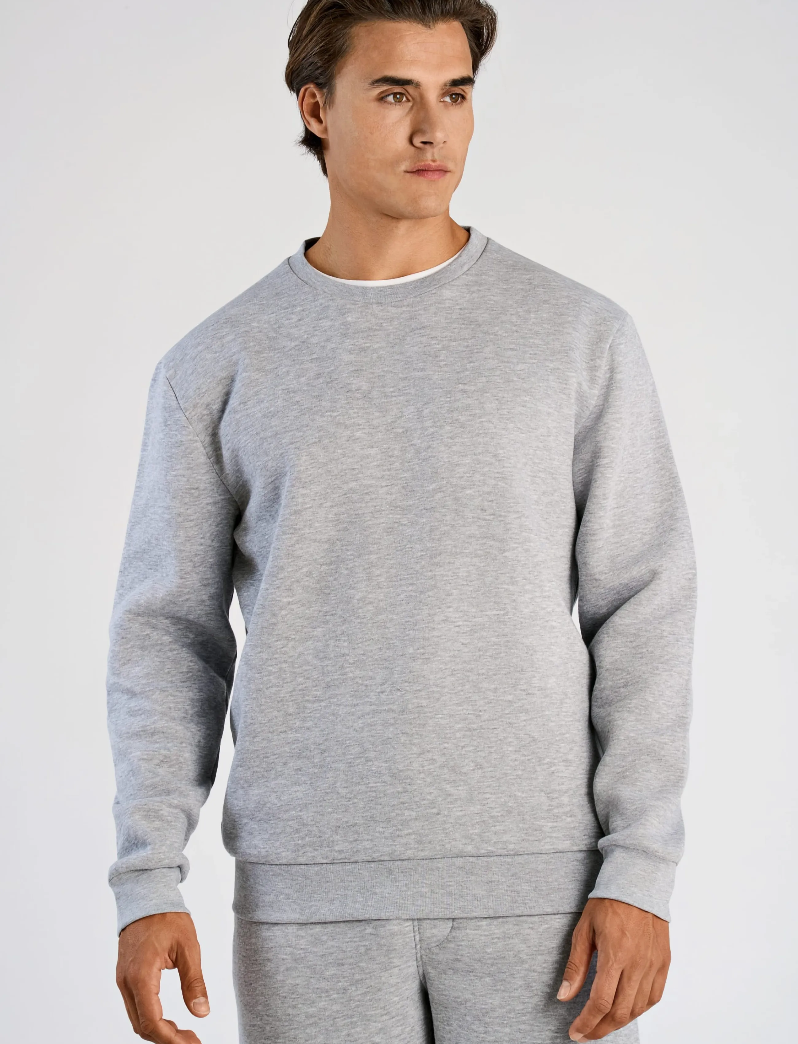 Lindbergh - O-neck sweatshirt - sweatshirts - grey mel - 3