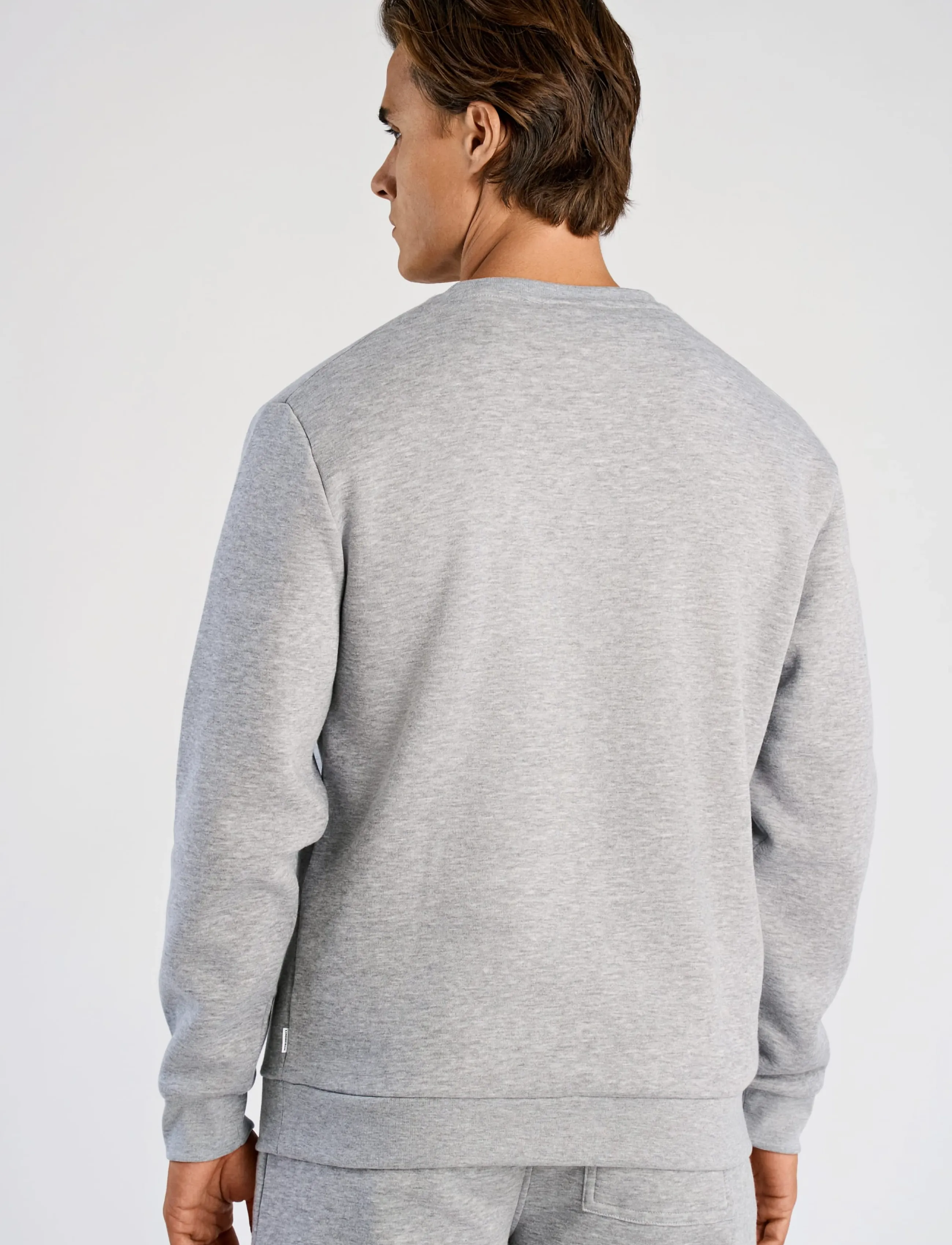 Lindbergh - O-neck sweatshirt - sweatshirts - grey mel - 4