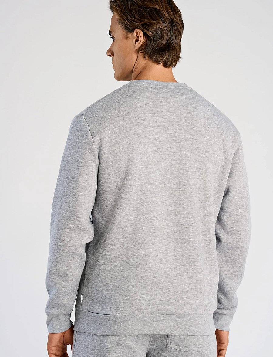 Lindbergh - O-neck sweatshirt - sweatshirts - grey mel - 4