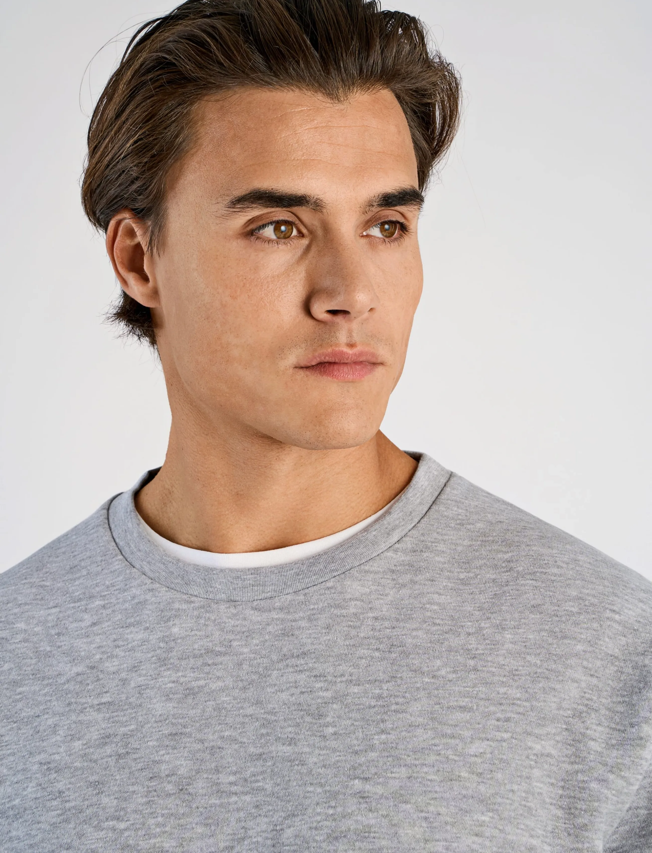 Lindbergh - O-neck sweatshirt - sweatshirts - grey mel - 5