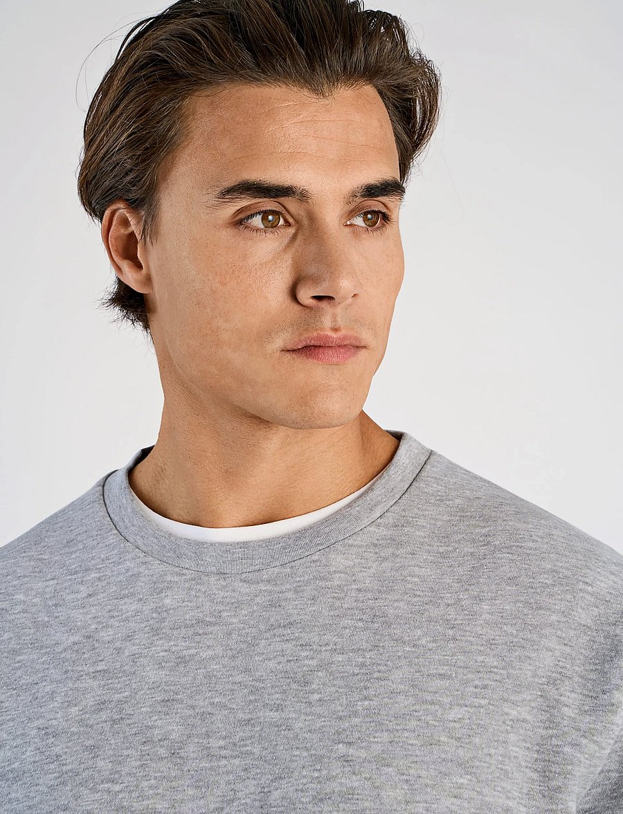 Lindbergh - O-neck sweatshirt - sweatshirts - grey mel - 5