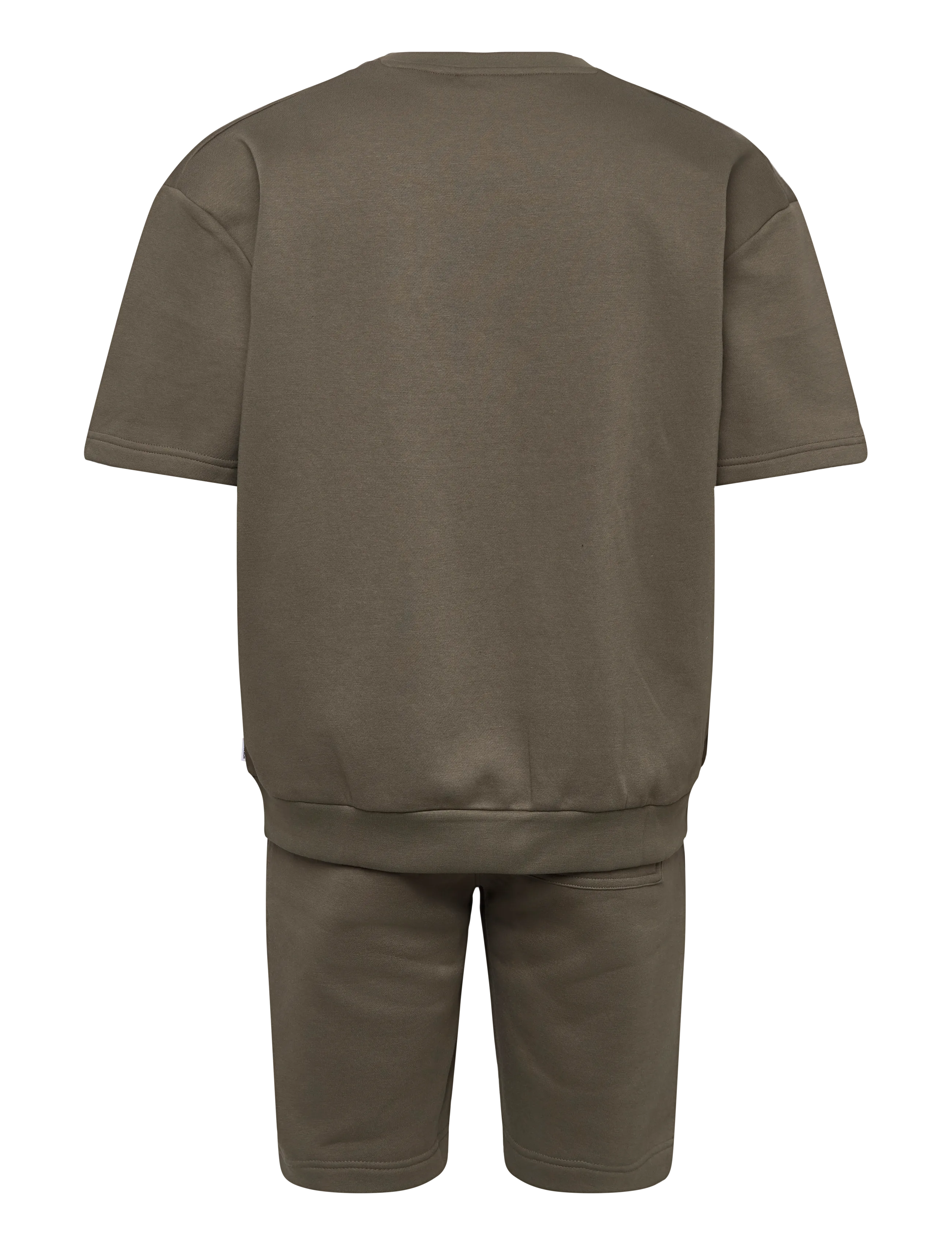 Lindbergh - Oversized S/S sweatshirt+shorts - trainingsanzug - army - 1