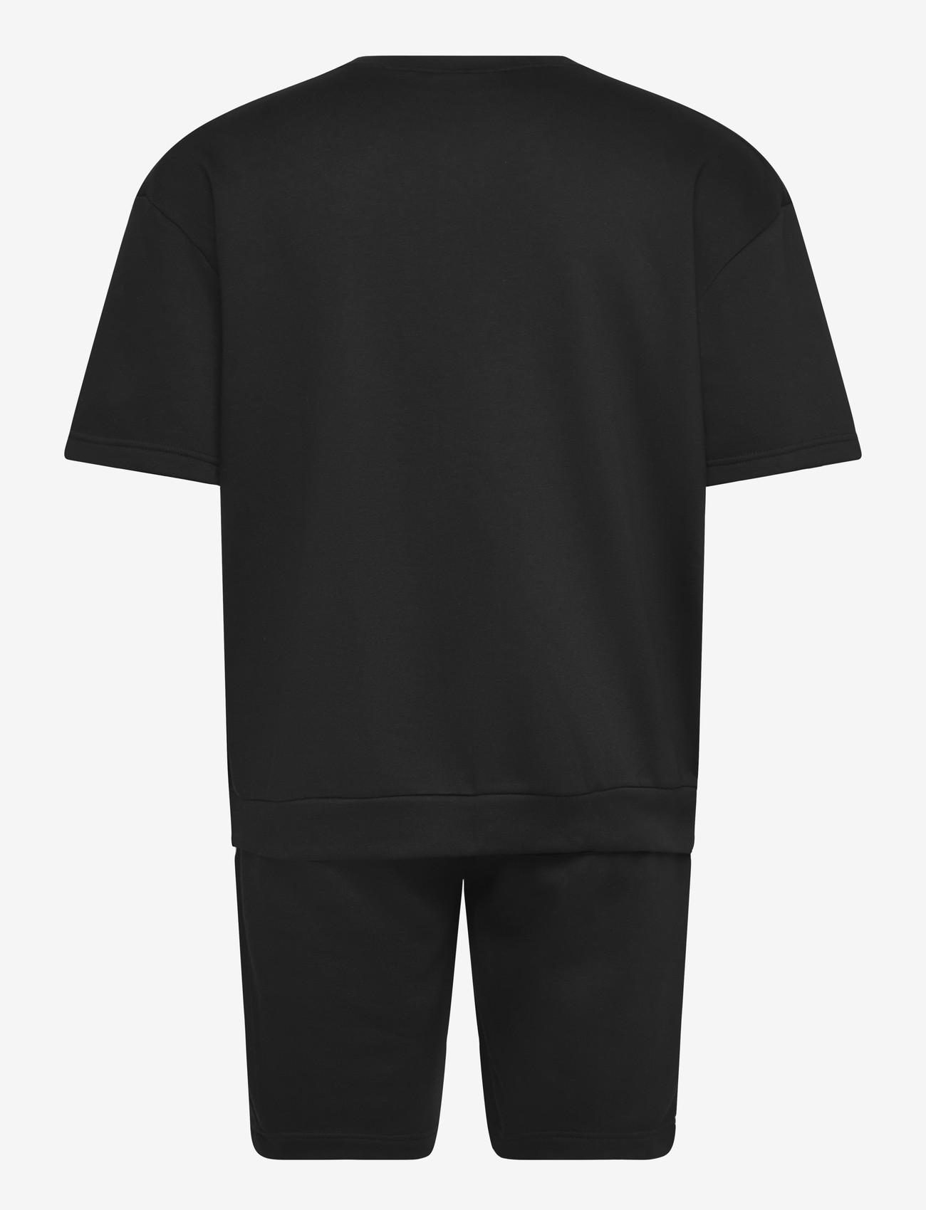 Lindbergh - Oversized S/S sweatshirt+shorts - trainingsanzug - black - 1