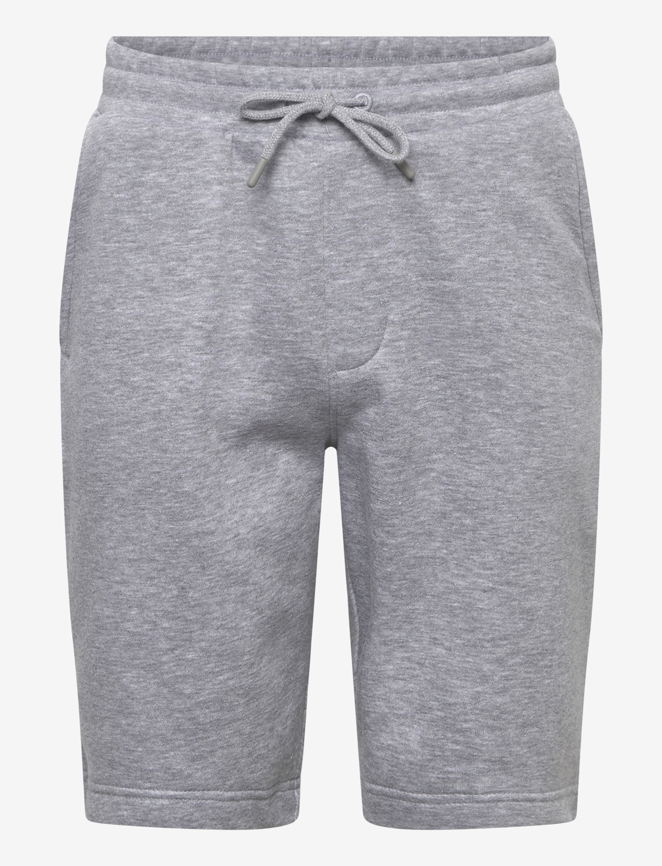 Lindbergh - Oversized S/S sweatshirt+shorts - träningsoveraller - grey mel - 2