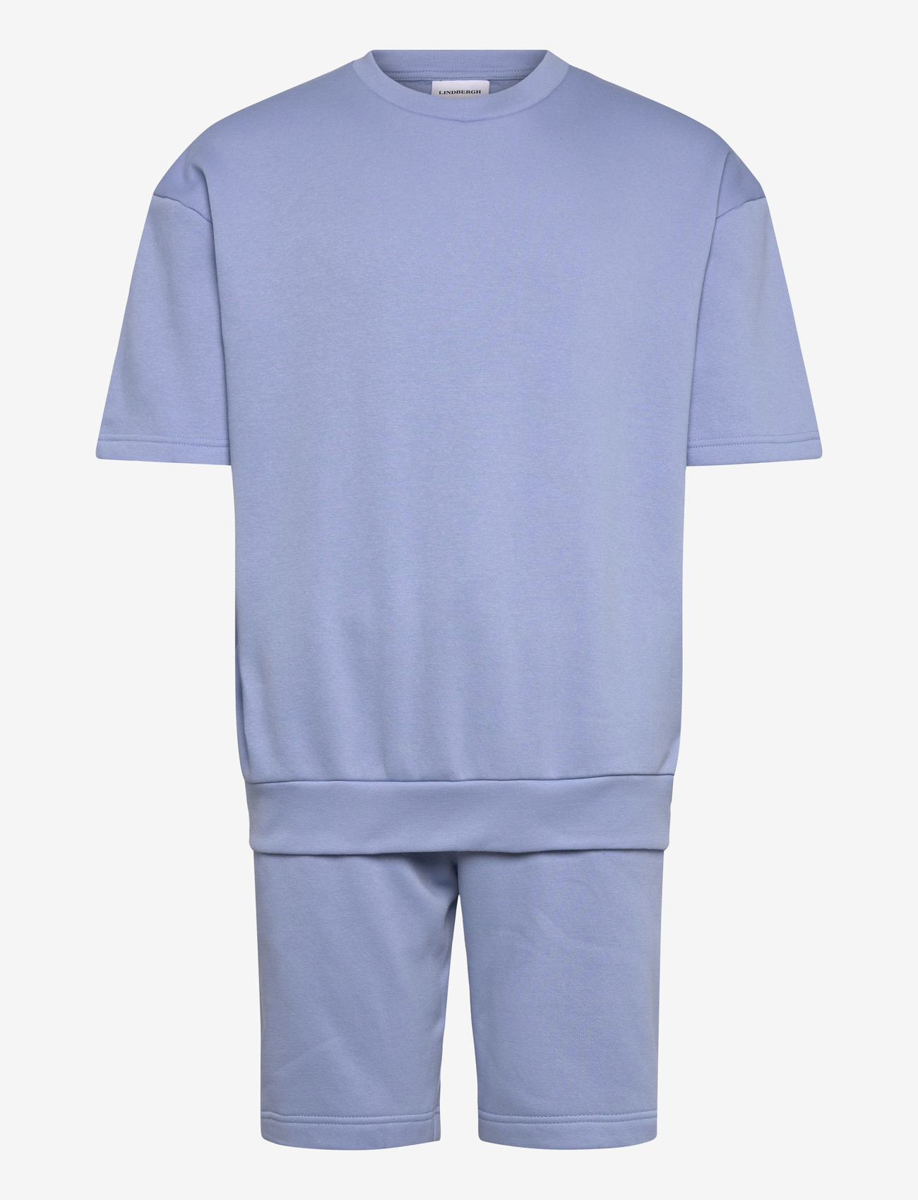 Lindbergh - Oversized S/S sweatshirt+shorts - trainingsanzug - lt blue - 0