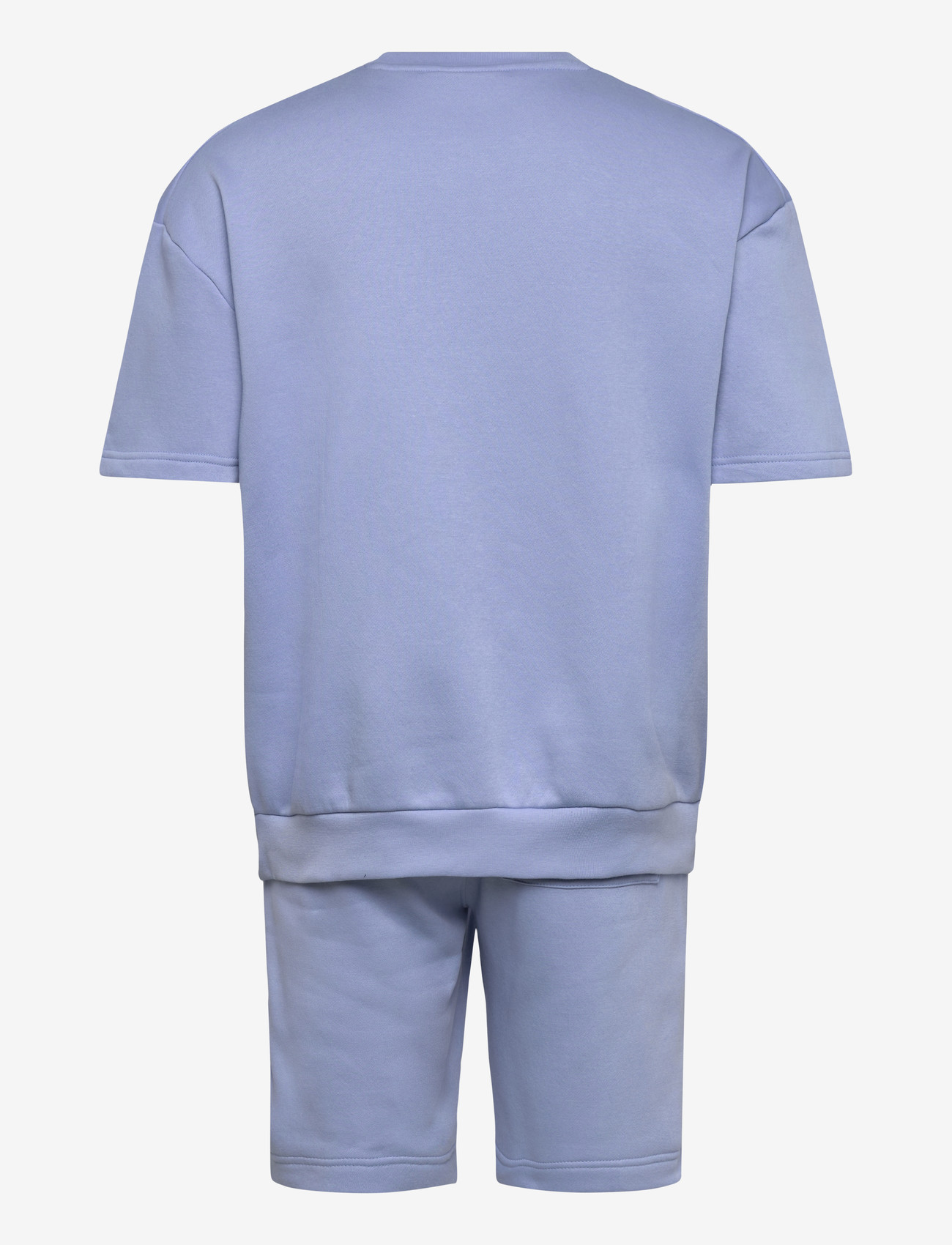 Lindbergh - Oversized S/S sweatshirt+shorts - trainingsanzug - lt blue - 1